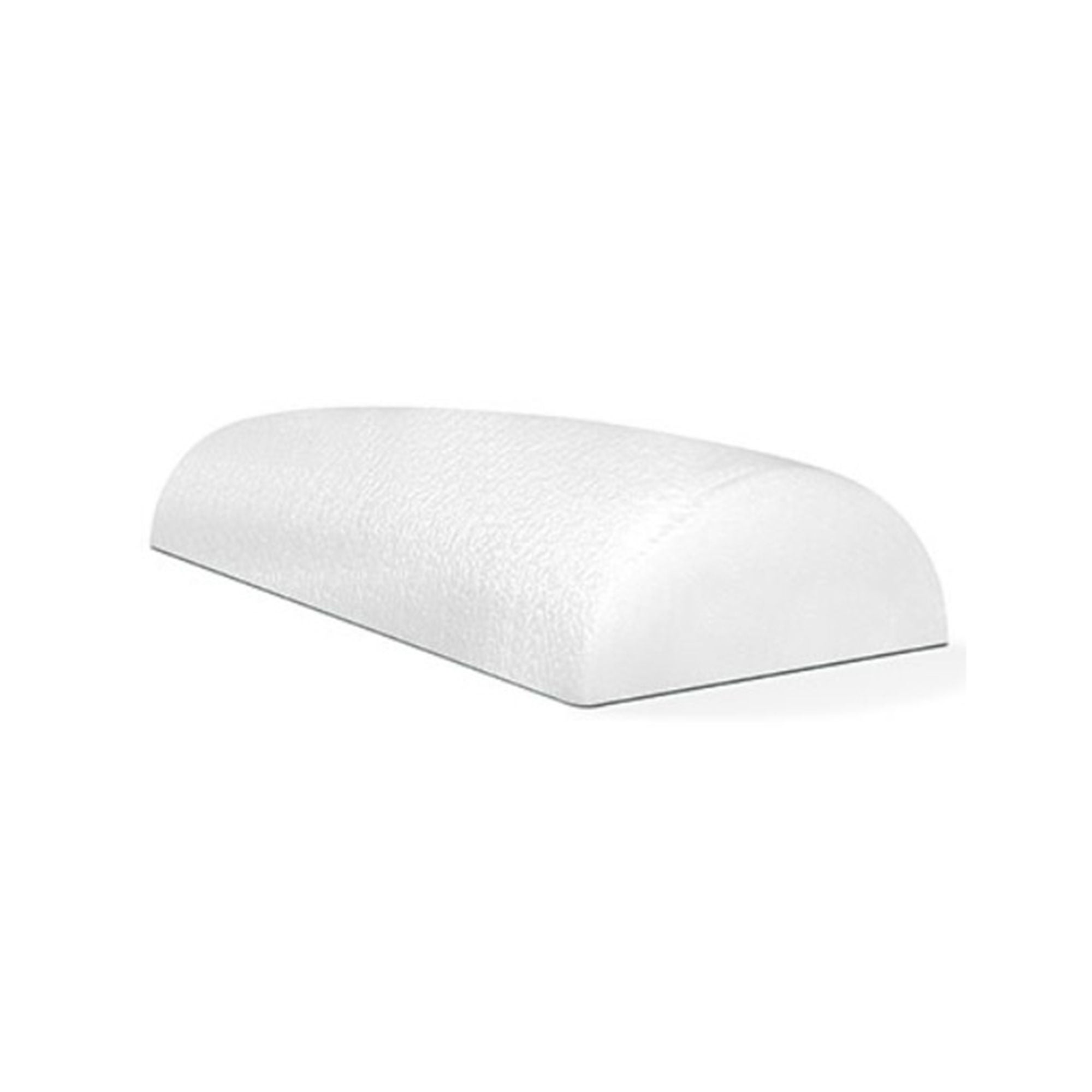 Fabrication Enterprises - 30-2117 CanDo® Half-Round Therapy Foam Roller Slim White Polyethylene Foam 3 X 12 Inch