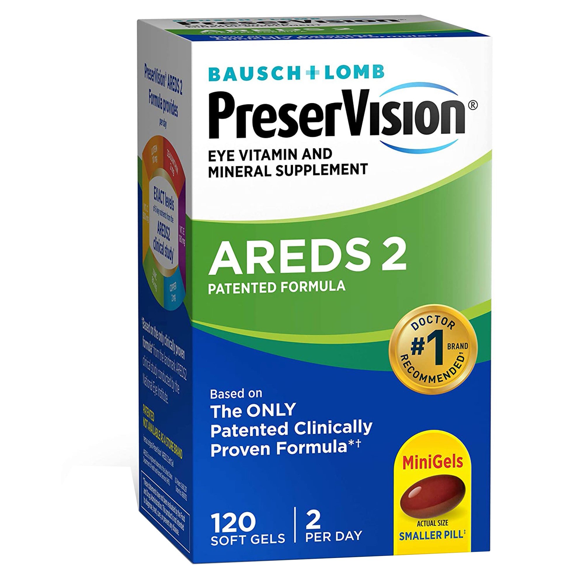 Bausch & Lomb - 24208069762 PreserVision® Areds 2 Ascorbic Acid / Vitamin E Eye Supplement