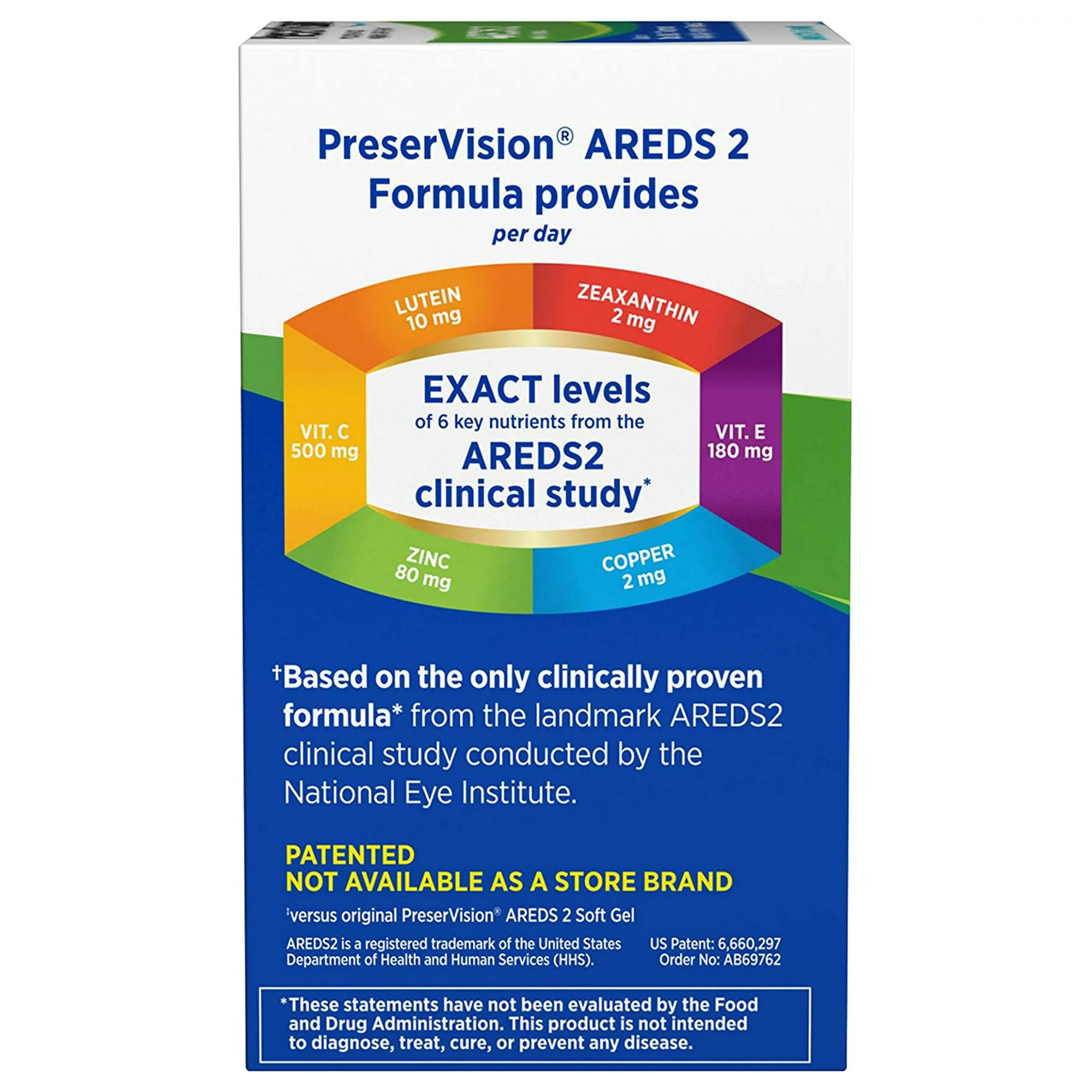 Bausch & Lomb - 24208069762 PreserVision® Areds 2 Ascorbic Acid / Vitamin E Eye Supplement