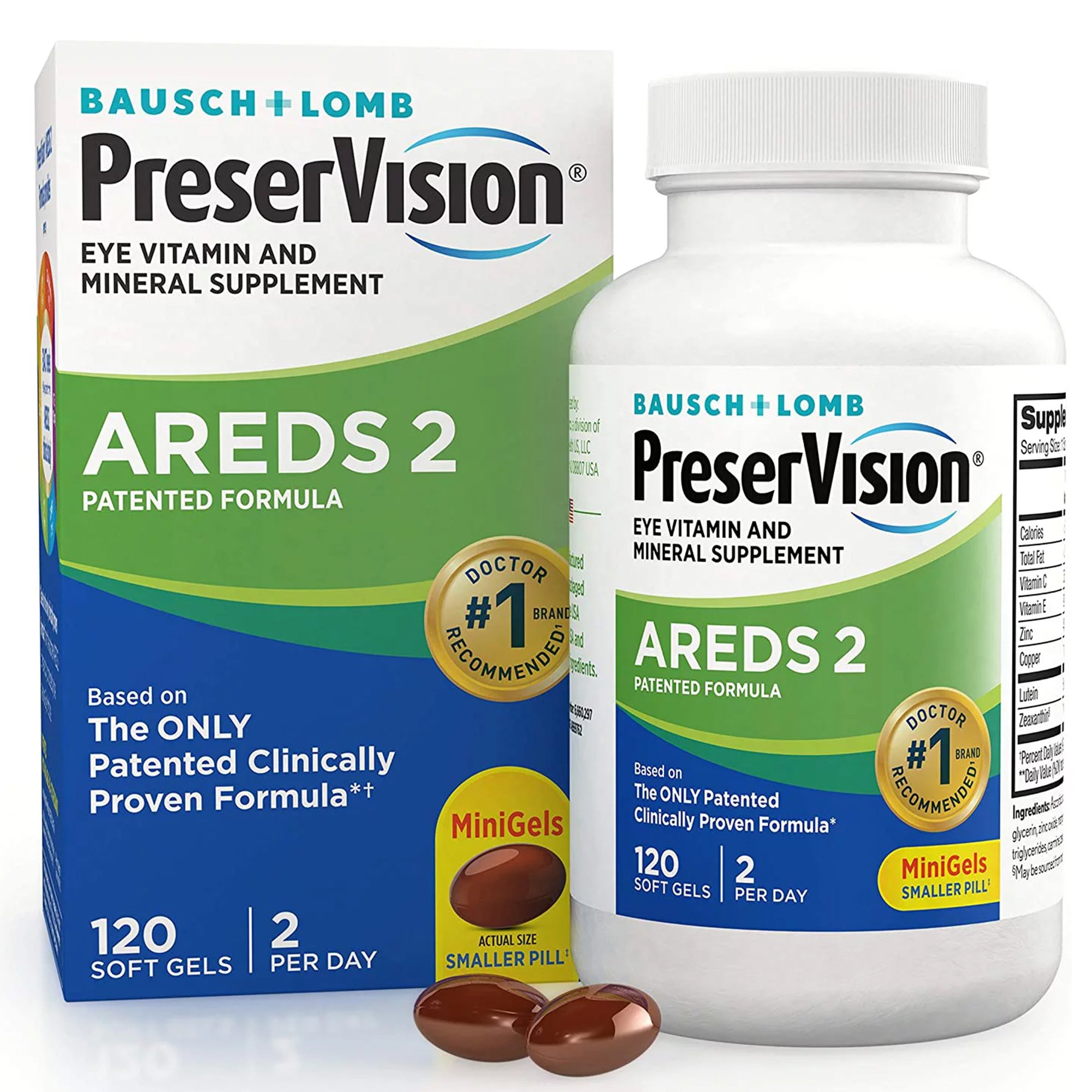 Bausch & Lomb - 24208069762 PreserVision® Areds 2 Ascorbic Acid / Vitamin E Eye Supplement