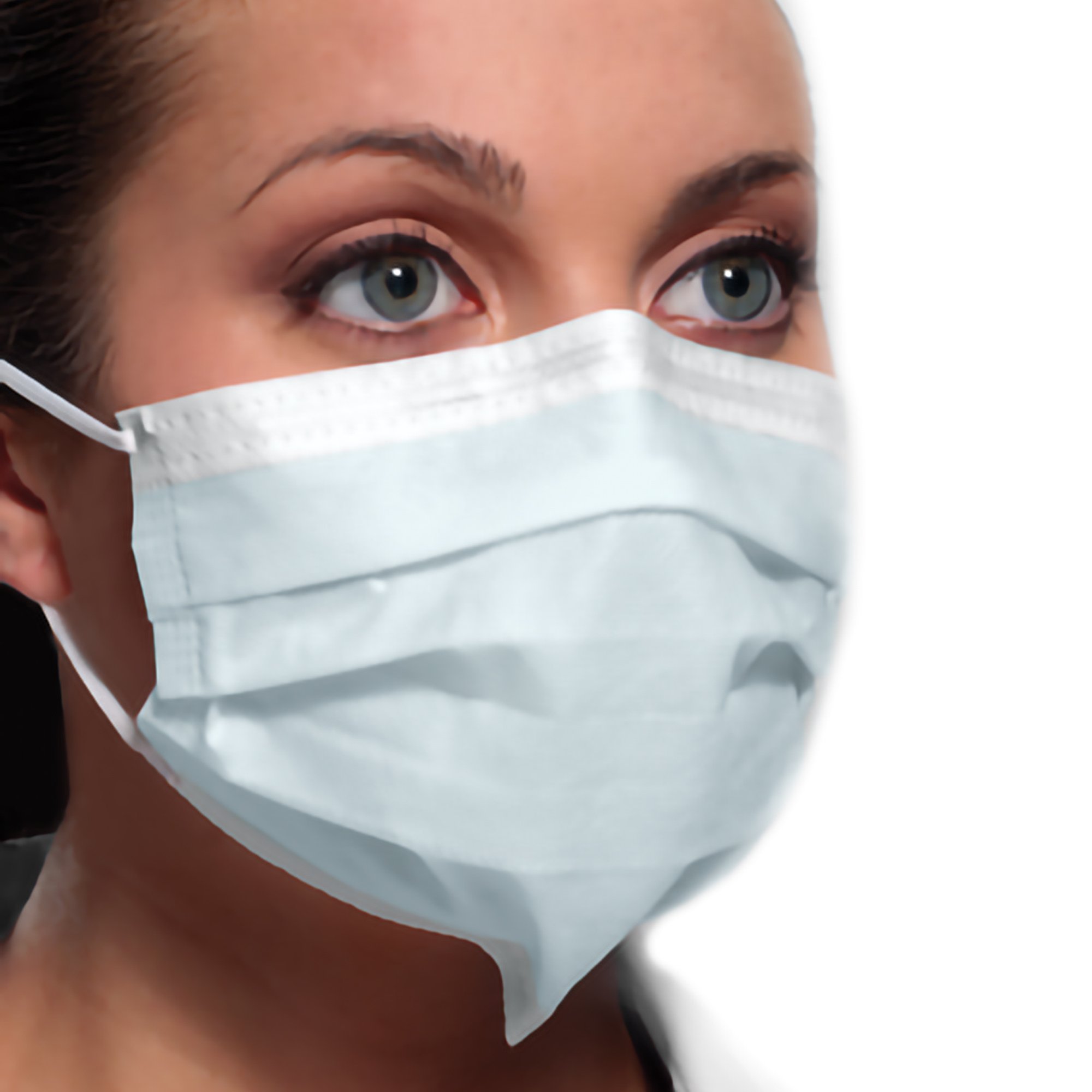 SPS Medical Supply GCFCXUSF - Crosstex® Ultra Mask with Secure Fit®, Blue - 50/Box, 2000/Case