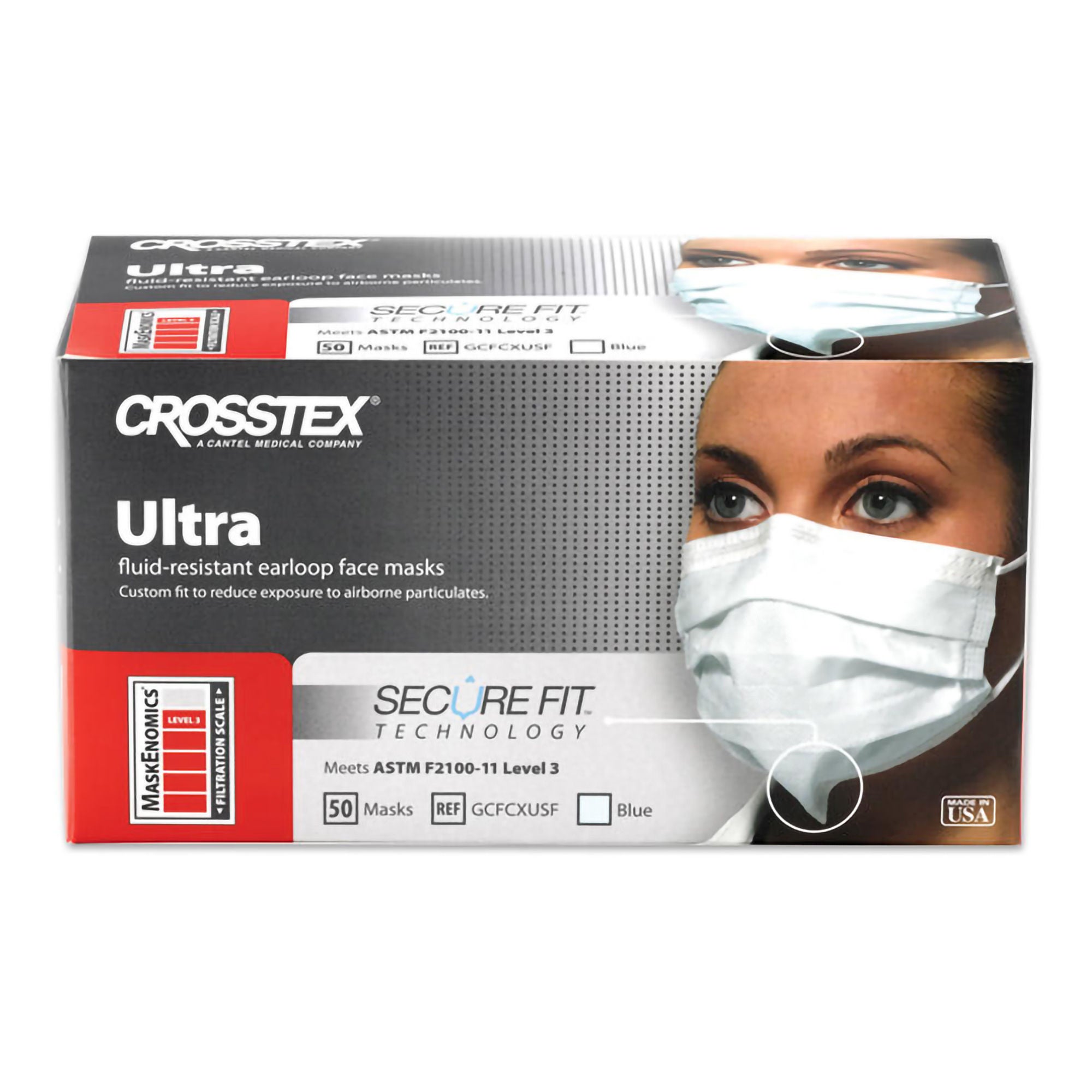 SPS Medical Supply - GCFCXUSF Crosstex® Ultra Mask with Secure Fit®