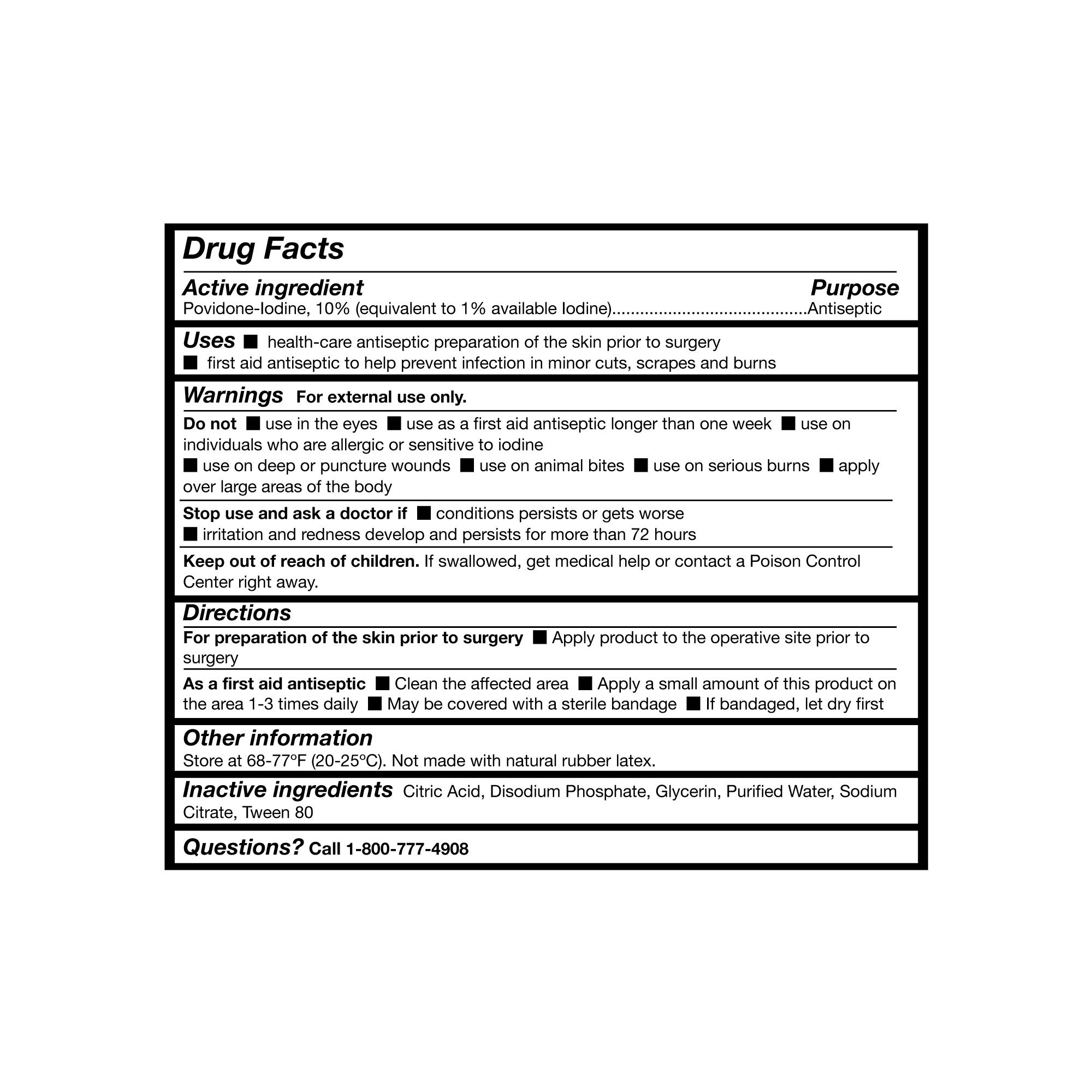 McKesson Brand - 036 McKesson Prep Solution 1 gal. Jug