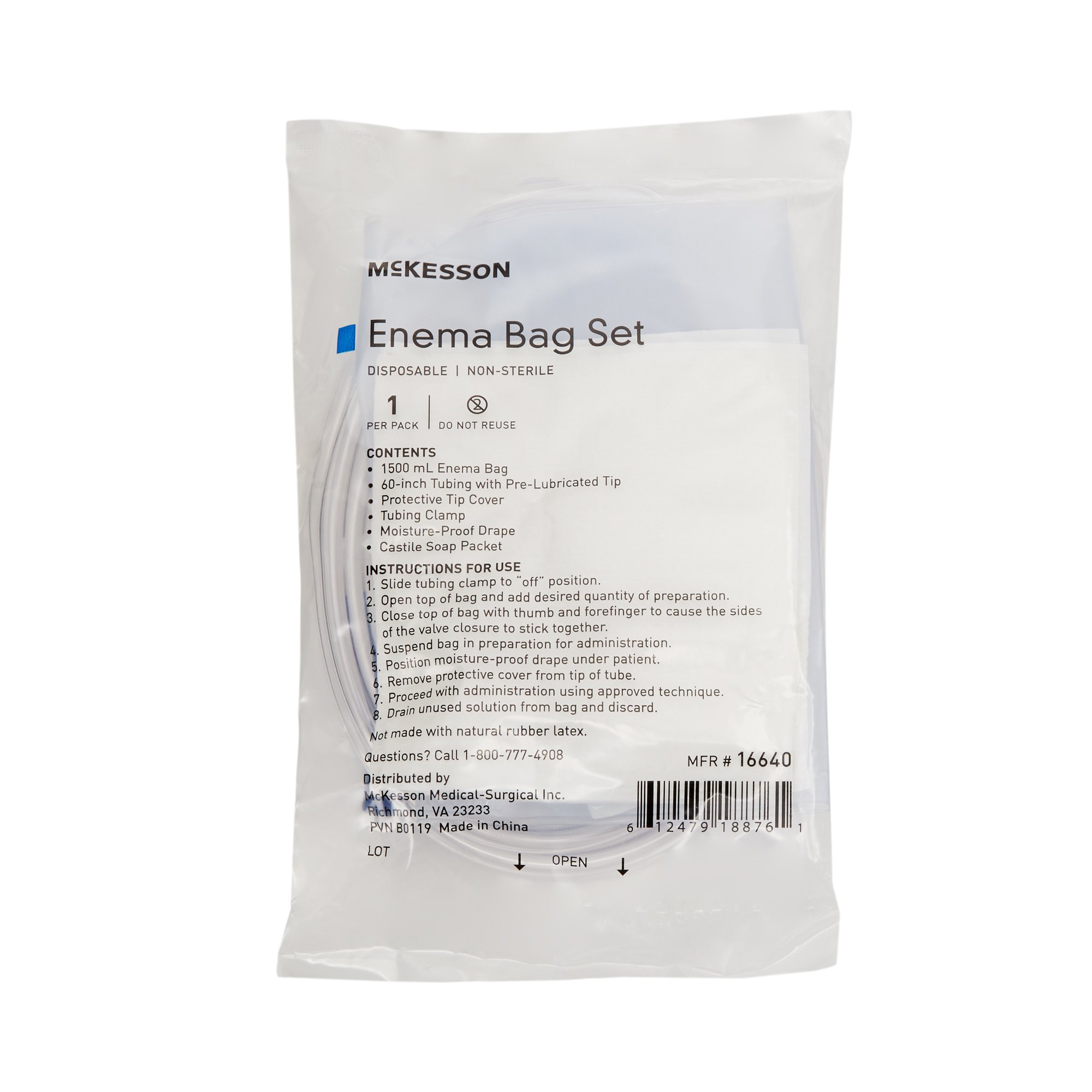 McKesson Brand - 16640 McKesson Enema Bag Set
