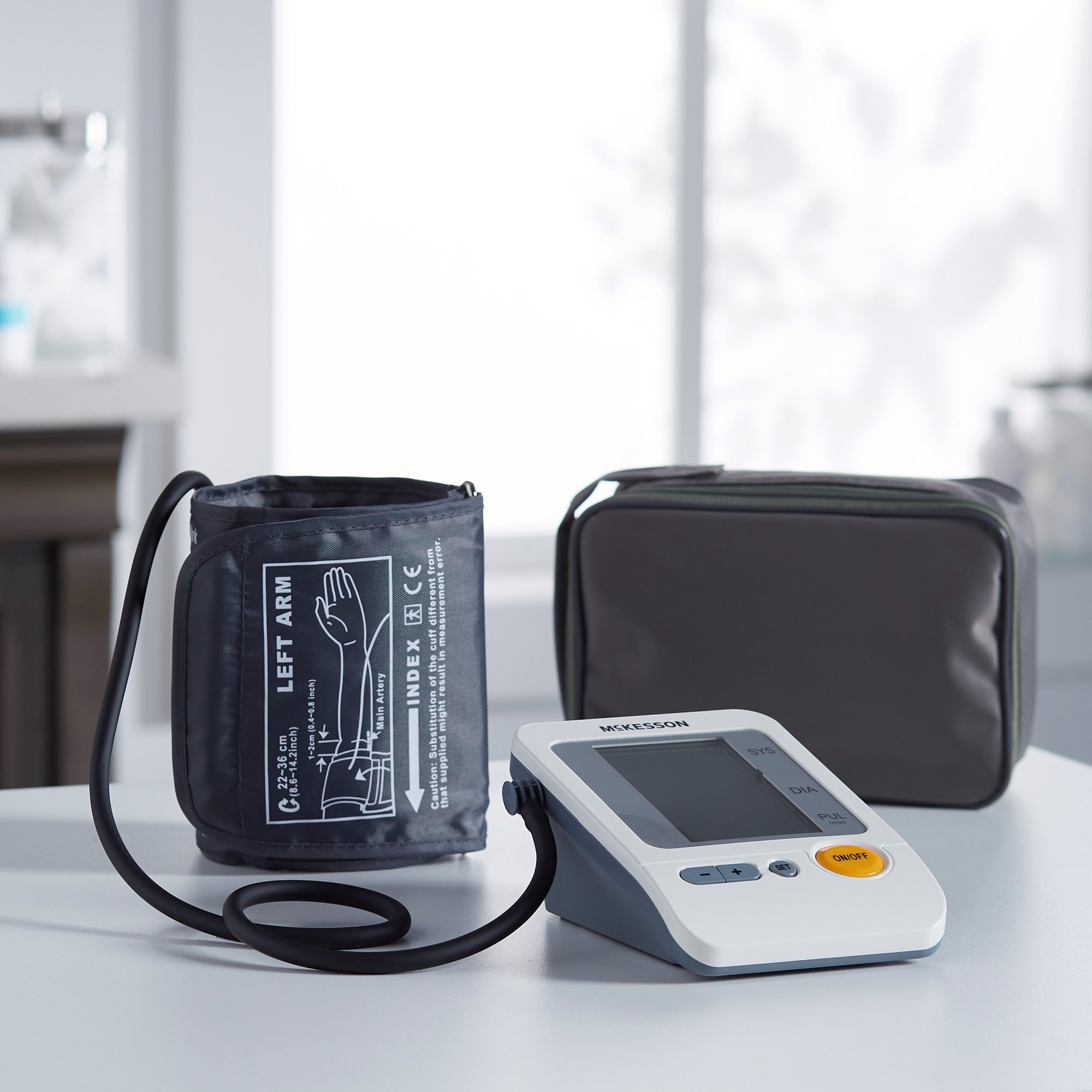 McKesson Brand 1991 - McKesson Aneroid Sphygmomanometer with Large Cuff, Automatic Inflation, 1 Tube - 1/Each, 24/Case