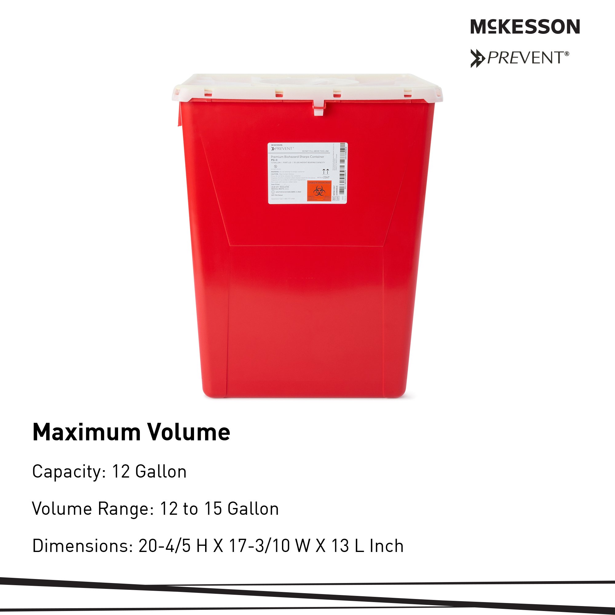 McKesson Brand - 2267 McKesson Prevent® Sharps Container