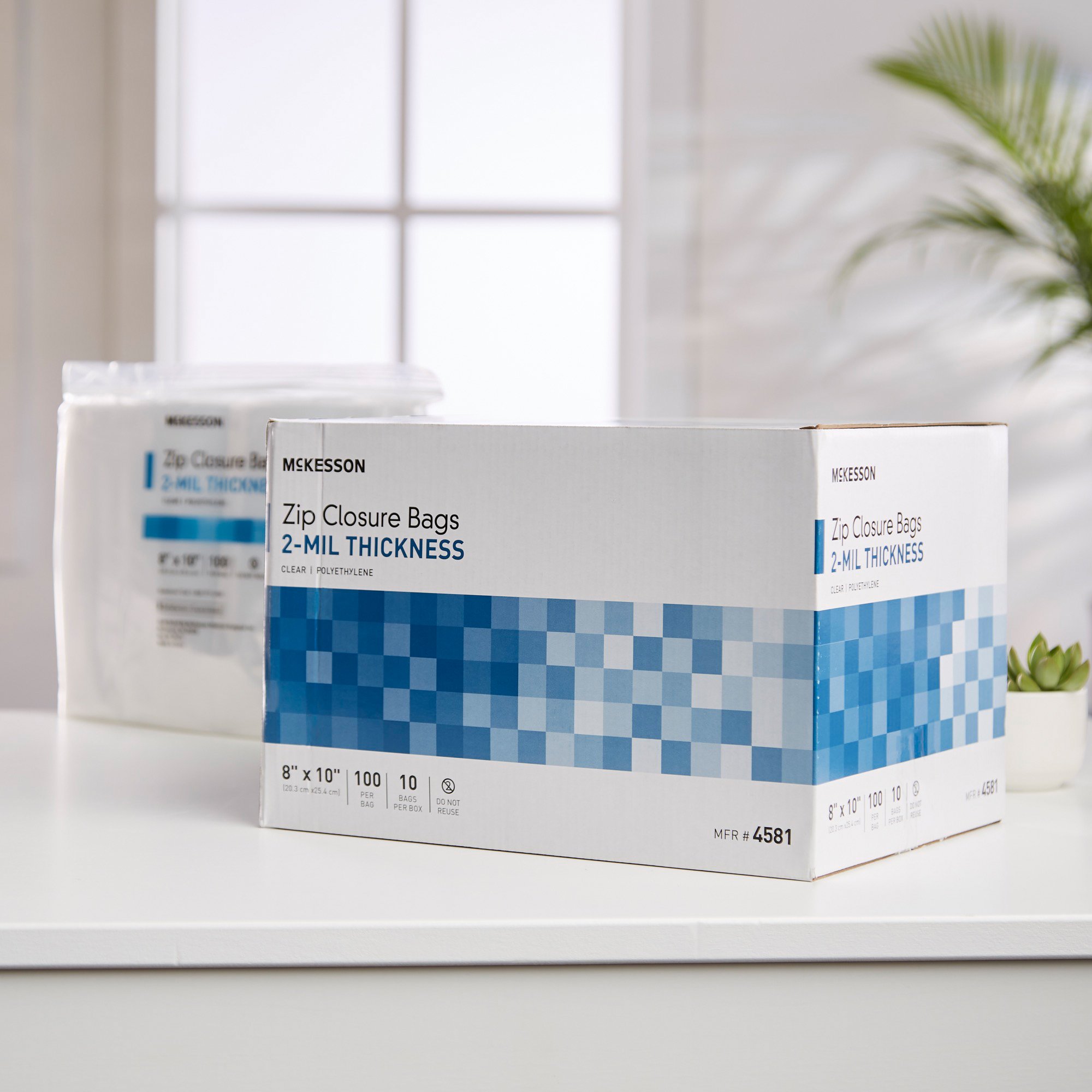 McKesson Brand 4581 - McKesson Zip Closure Bag, 8 X 10 Inches - 1/Pack, 10/Box, 30/Case