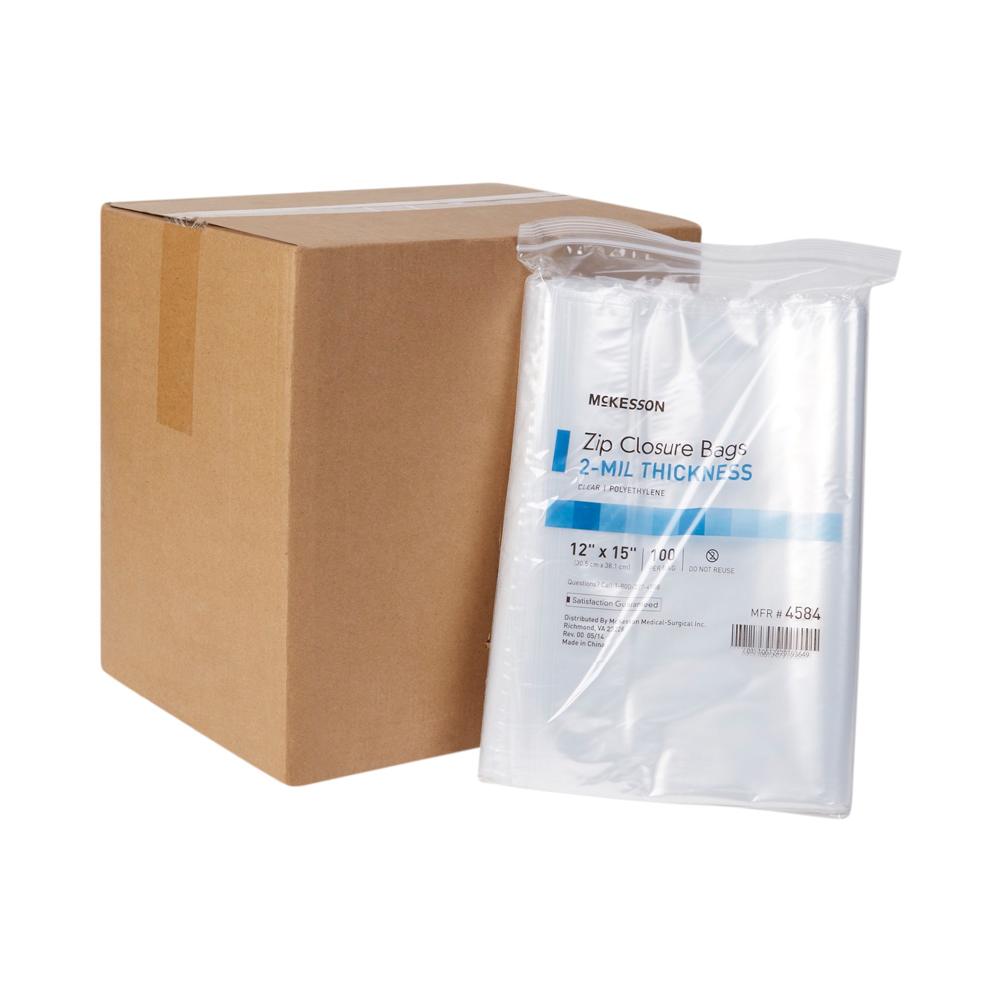 McKesson Brand - 4584 McKesson Zip Closure Bag