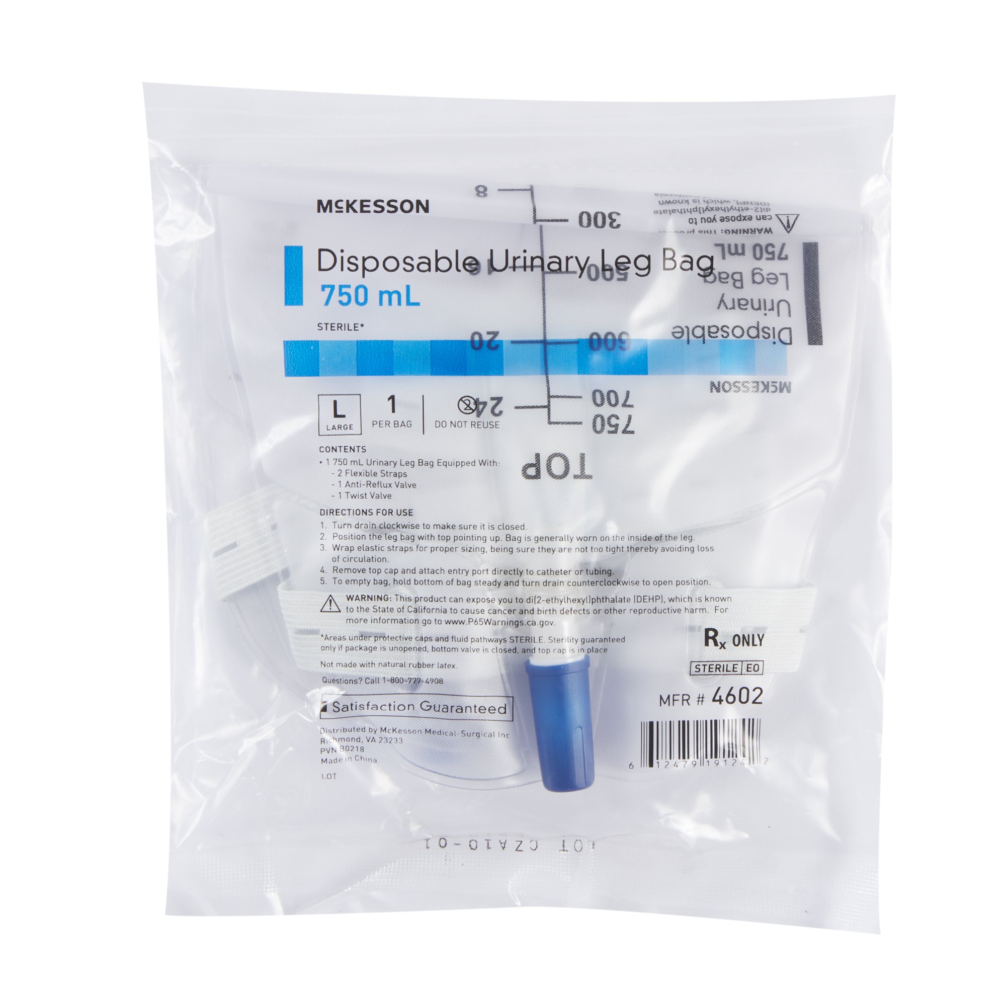 McKesson Brand - 4602 McKesson Urinary Leg Bag