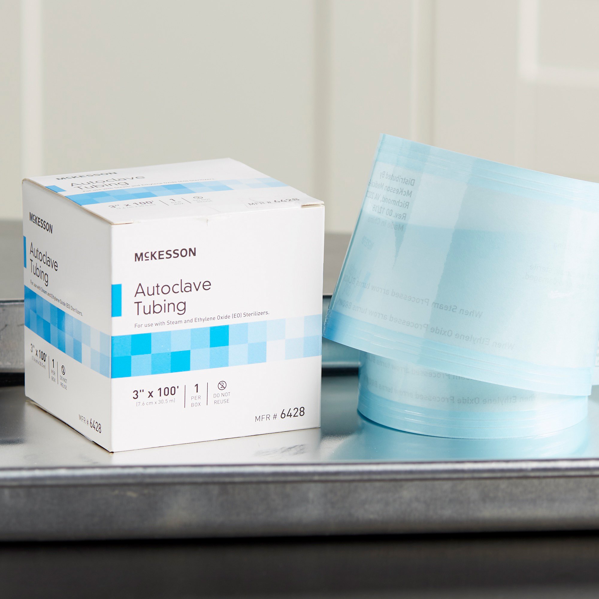McKesson Brand 6428 - McKesson Sterilization Tubing, 3 Inch x 100 Foot - 1/Box, 8/Case