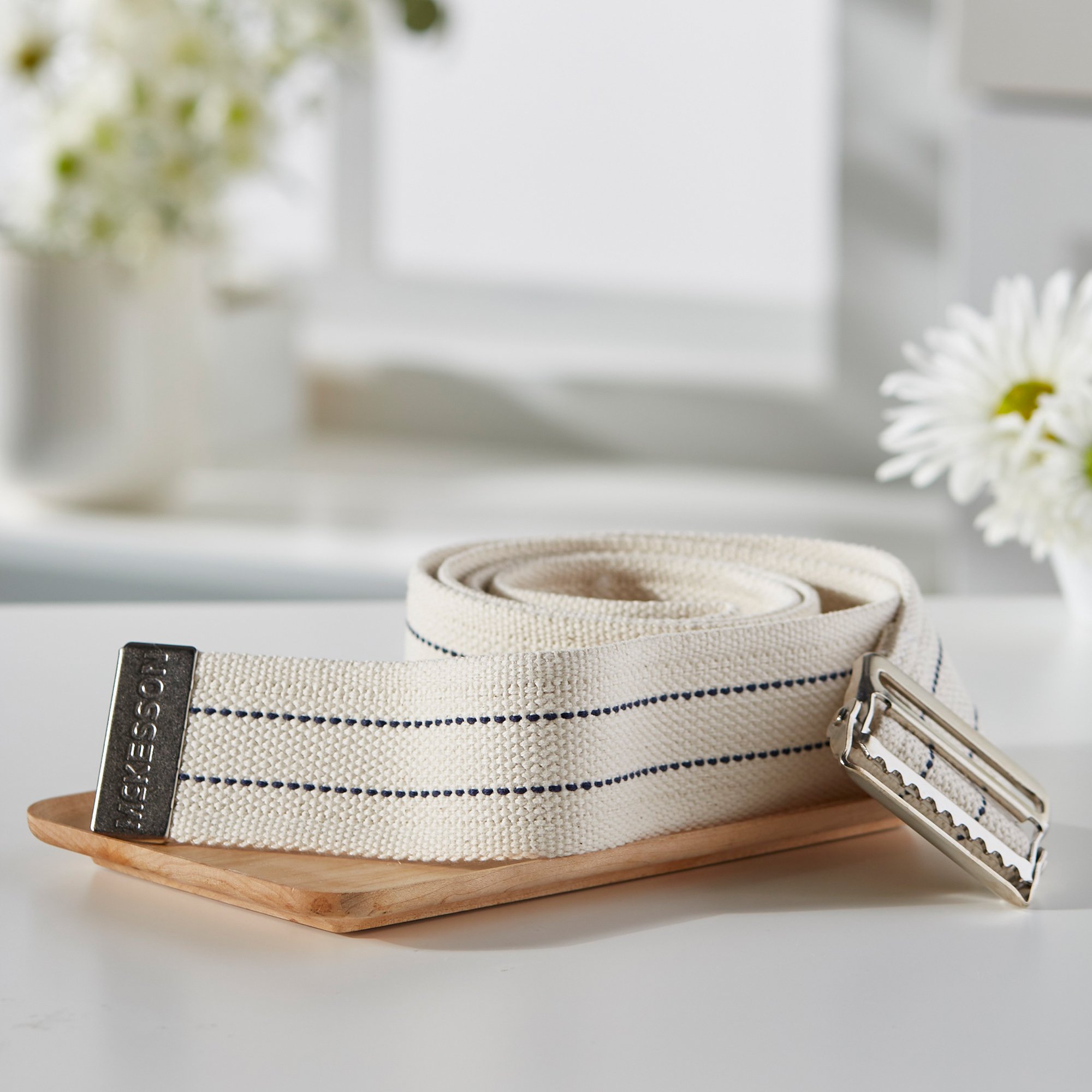 McKesson Brand 856 - McKesson White Gait Belt, 60 Inch - 1/Each, 48/Case