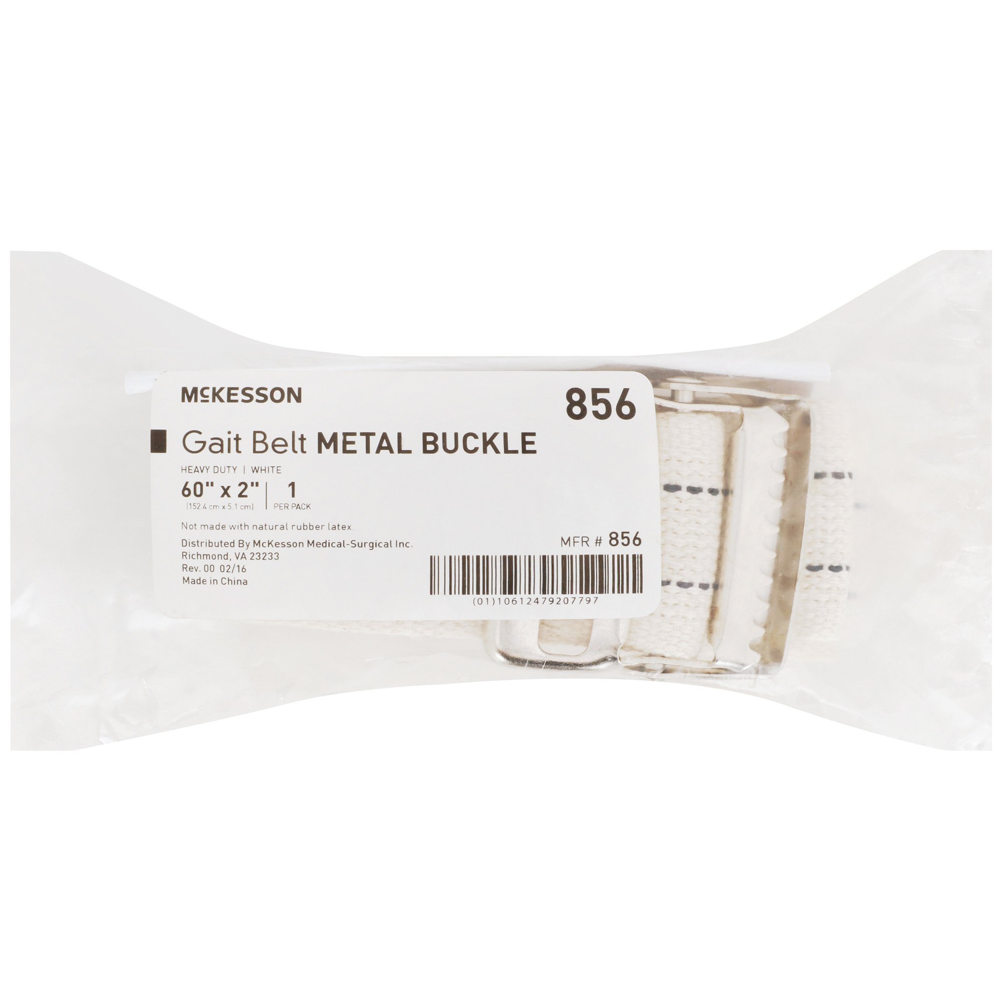 McKesson Brand - 856 McKesson White Gait Belt