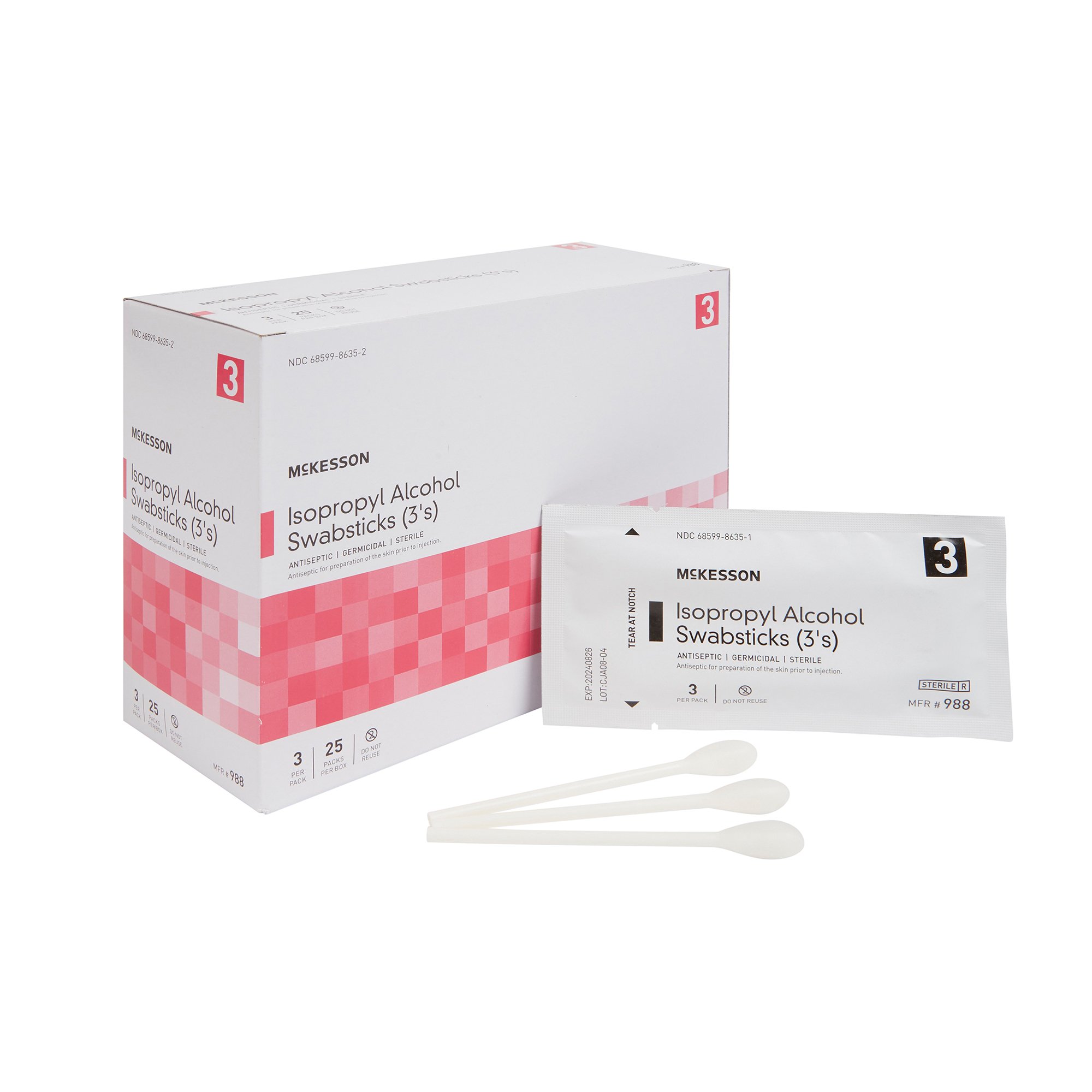 McKesson Brand - 988 McKesson Impregnated Swabstick