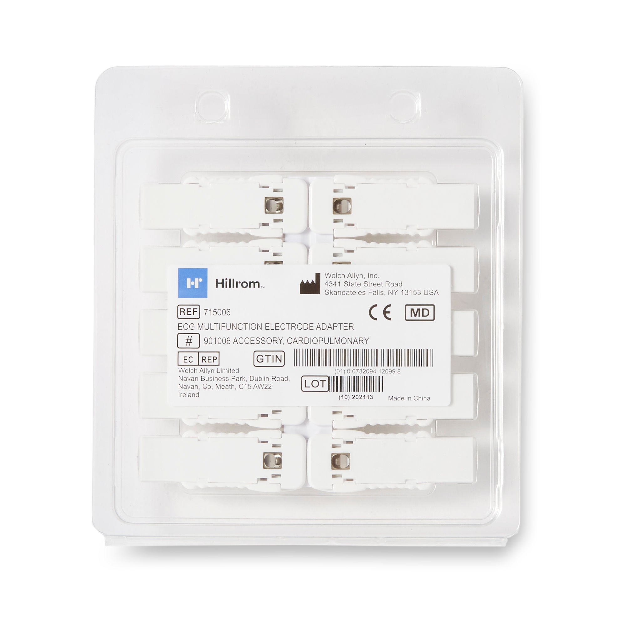 Welch Allyn - 715006 Electrode Adaptor Welch Allyn 90 Day Warranty For ECG Multifuction Electrocardiograph
