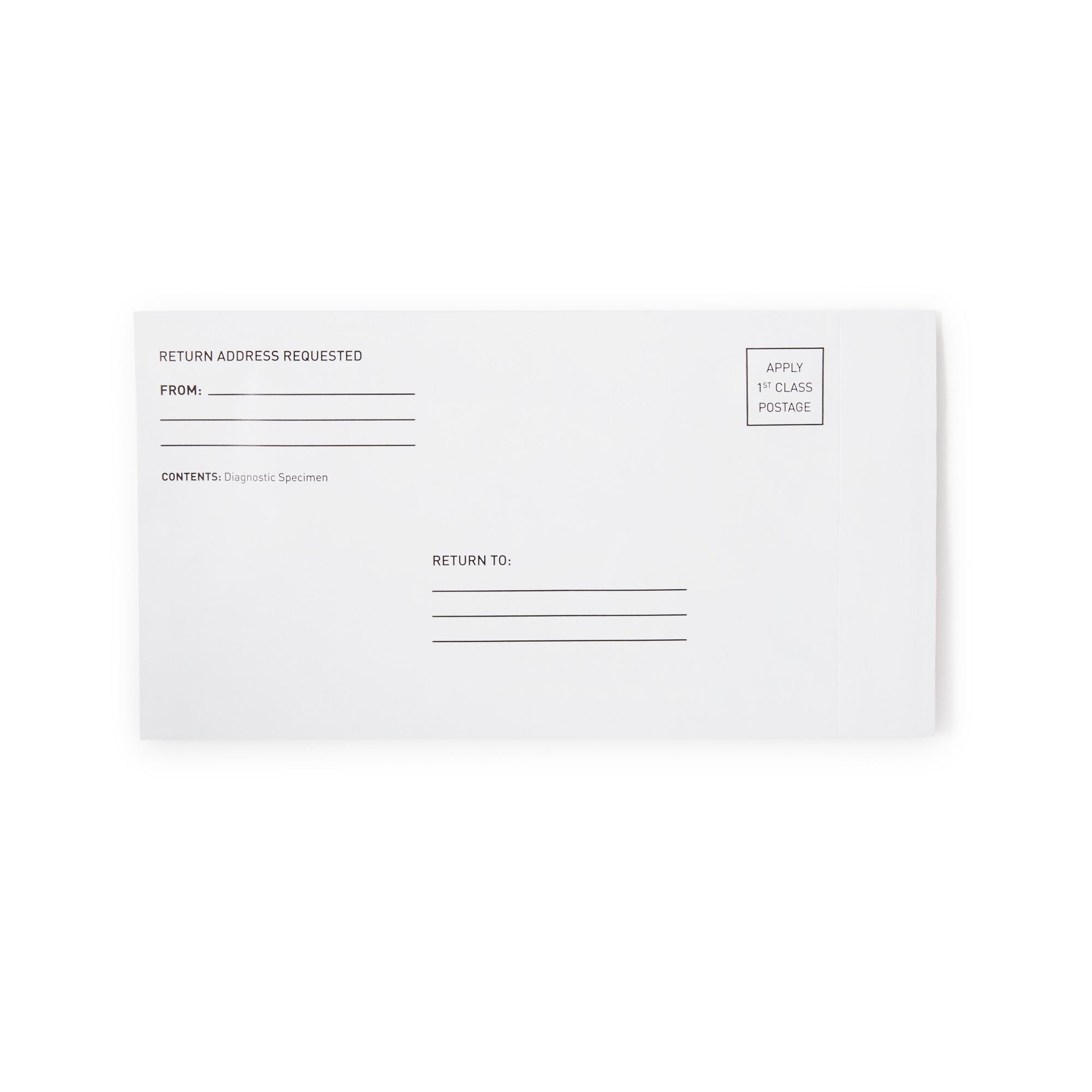 McKesson Brand - 4488 Stool Collection Kit Consult™ Mailing Envelopes Containing 1 Sampler Slide, 2 Collection Tissues, 2 Applicator Sticks, and 1 Patient Instructions Consult™ iFOBT Tests MFR #'s 4485, 4486, and 4487