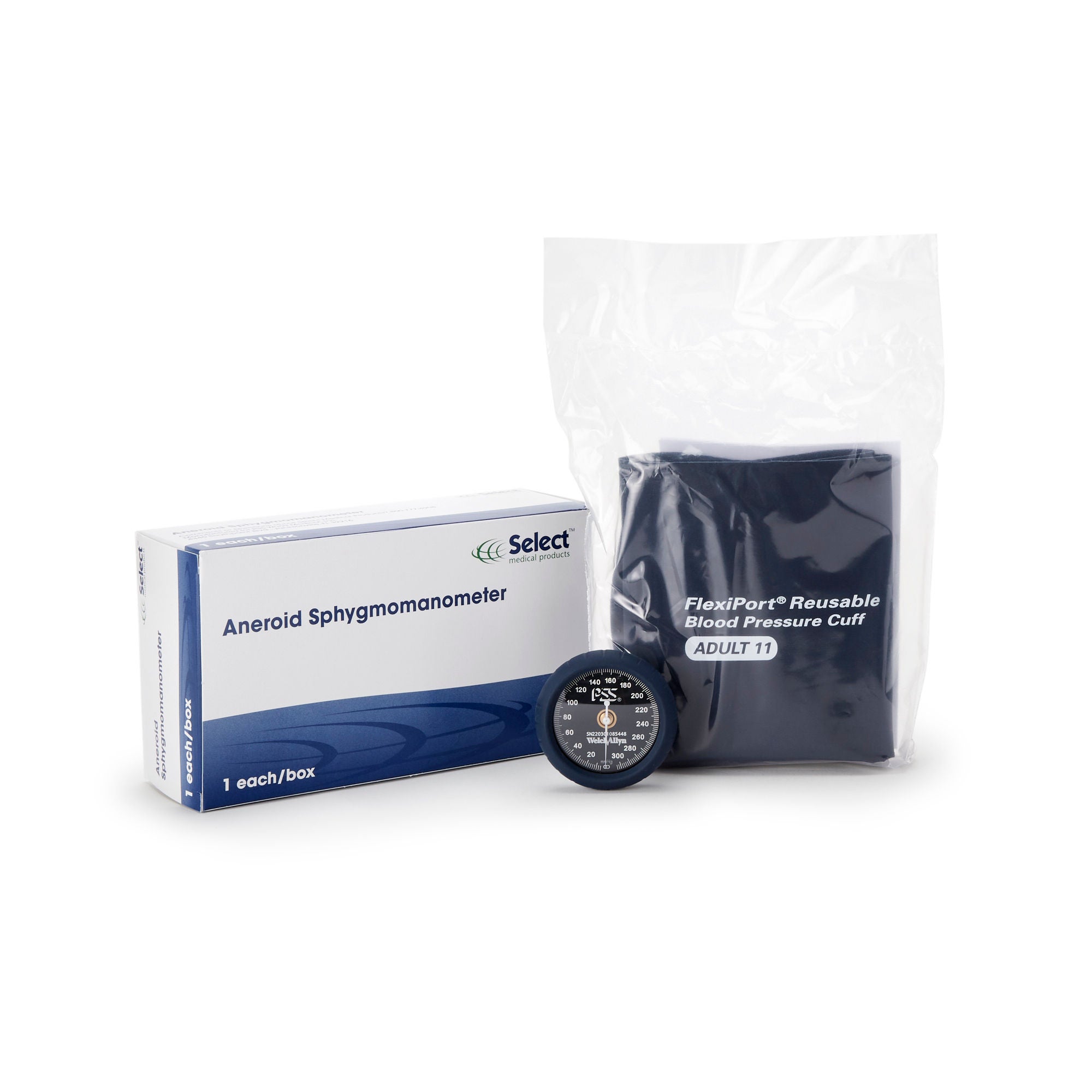 McKesson Brand - 2029 Aneroid Sphygmomanometer Unit McKesson Brand Adult Cuff Arm Nylon Cuff 23 - 40 cm Pocket Aneroid