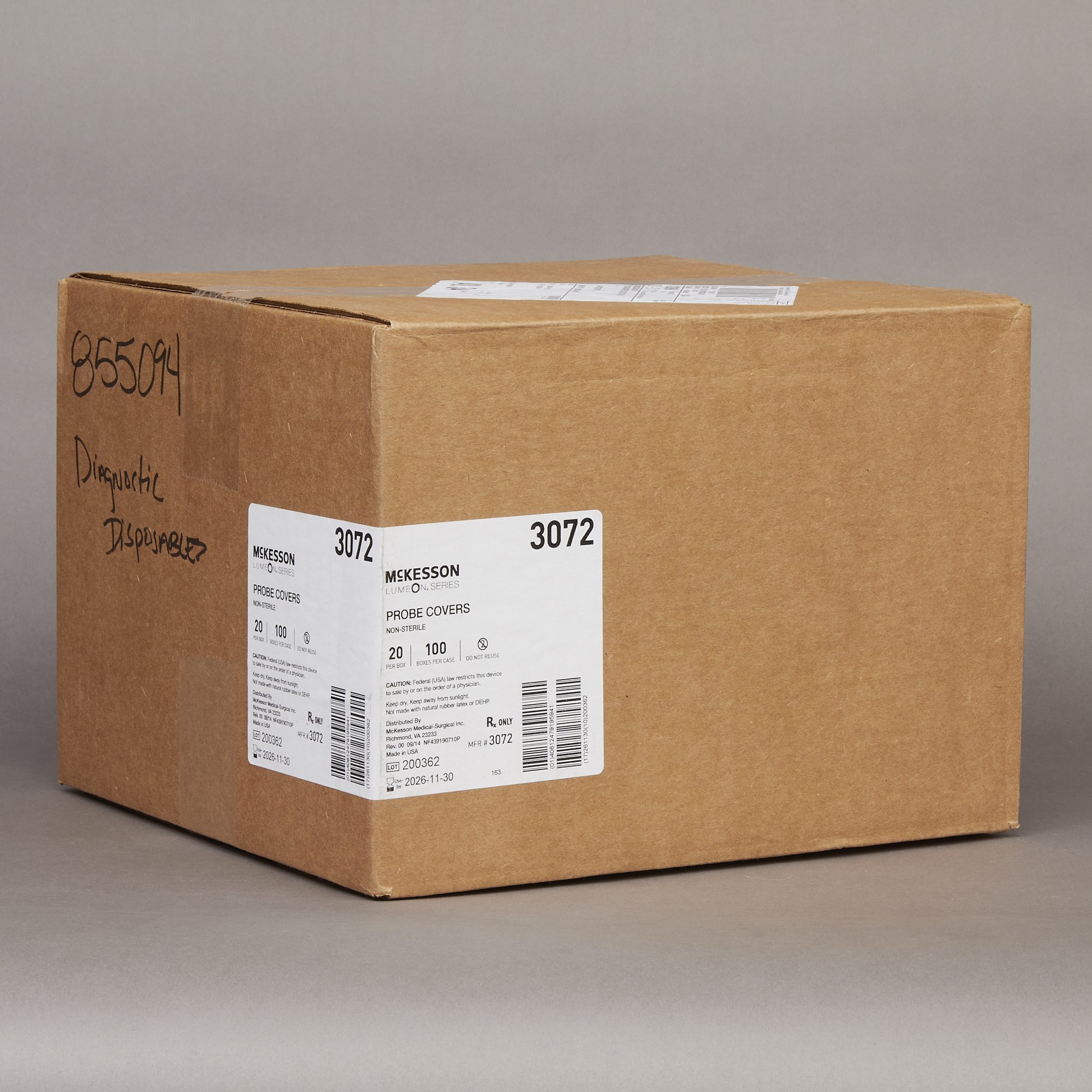 McKesson Brand 3072 - McKesson Lumeon™ Oral / Rectal Thermometer Probe Cover - 1/Box, 4/Case
