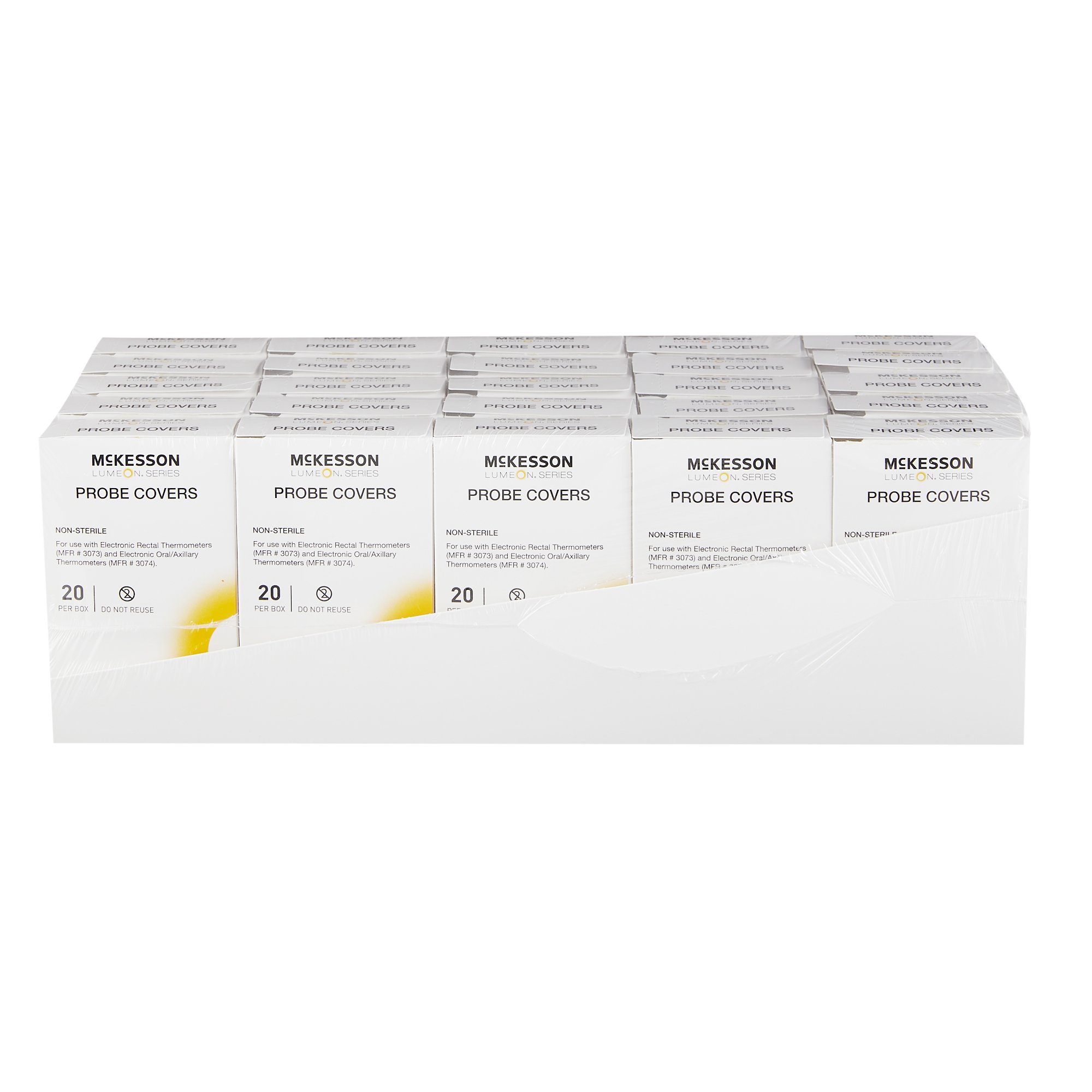McKesson Brand 3072 - McKesson Lumeon™ Oral / Rectal Thermometer Probe Cover - 1/Box, 4/Case