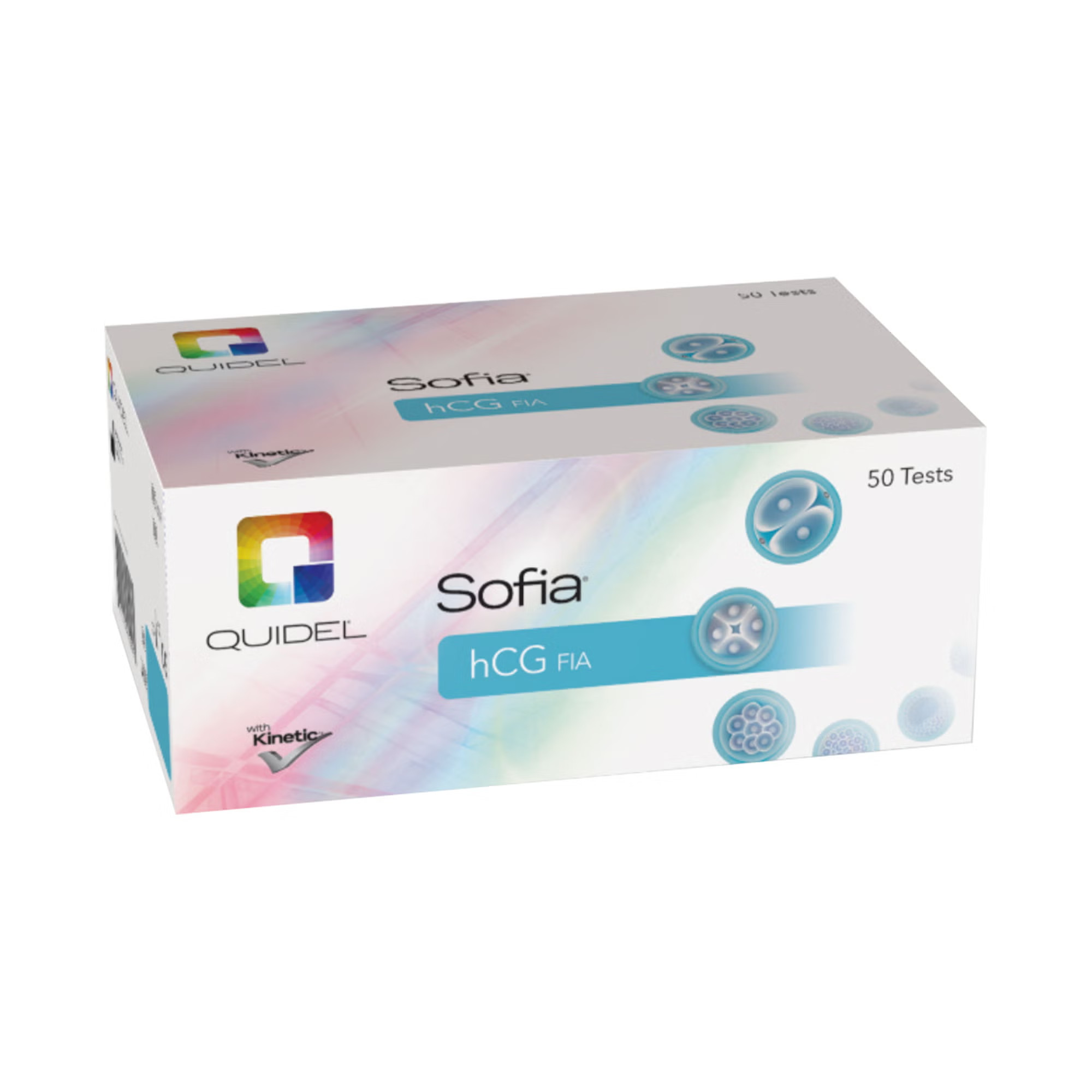 Quidel - 20229 Reproductive Health Test Kit Sofia® hCG FIA hCG Pregnancy Test 50 Tests CLIA Non-Waived