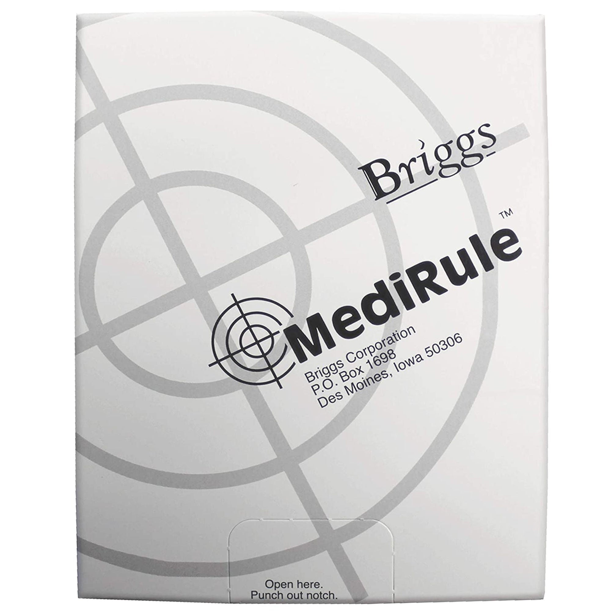 Mabis Healthcare - D 6252 Wound Measuring Device Briggs® MediRule™ 4-1/2 X 6 Inch Plastic