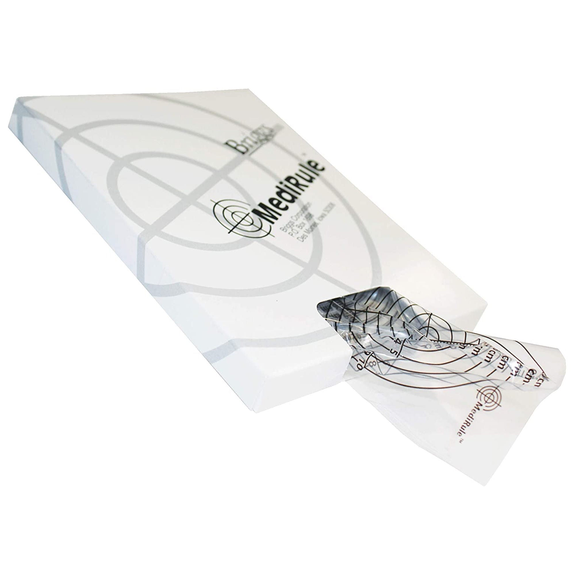 Mabis Healthcare - D 6252 Wound Measuring Device Briggs® MediRule™ 4-1/2 X 6 Inch Plastic