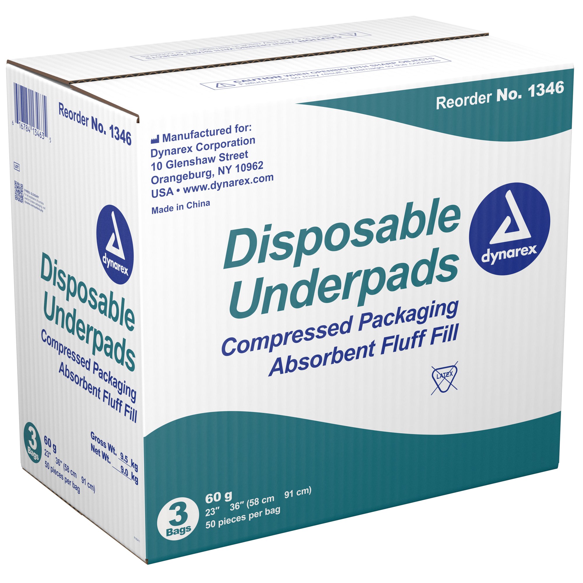 Dynarex - 1346 Dynarex® Absorbent Fluff Fill Underpad