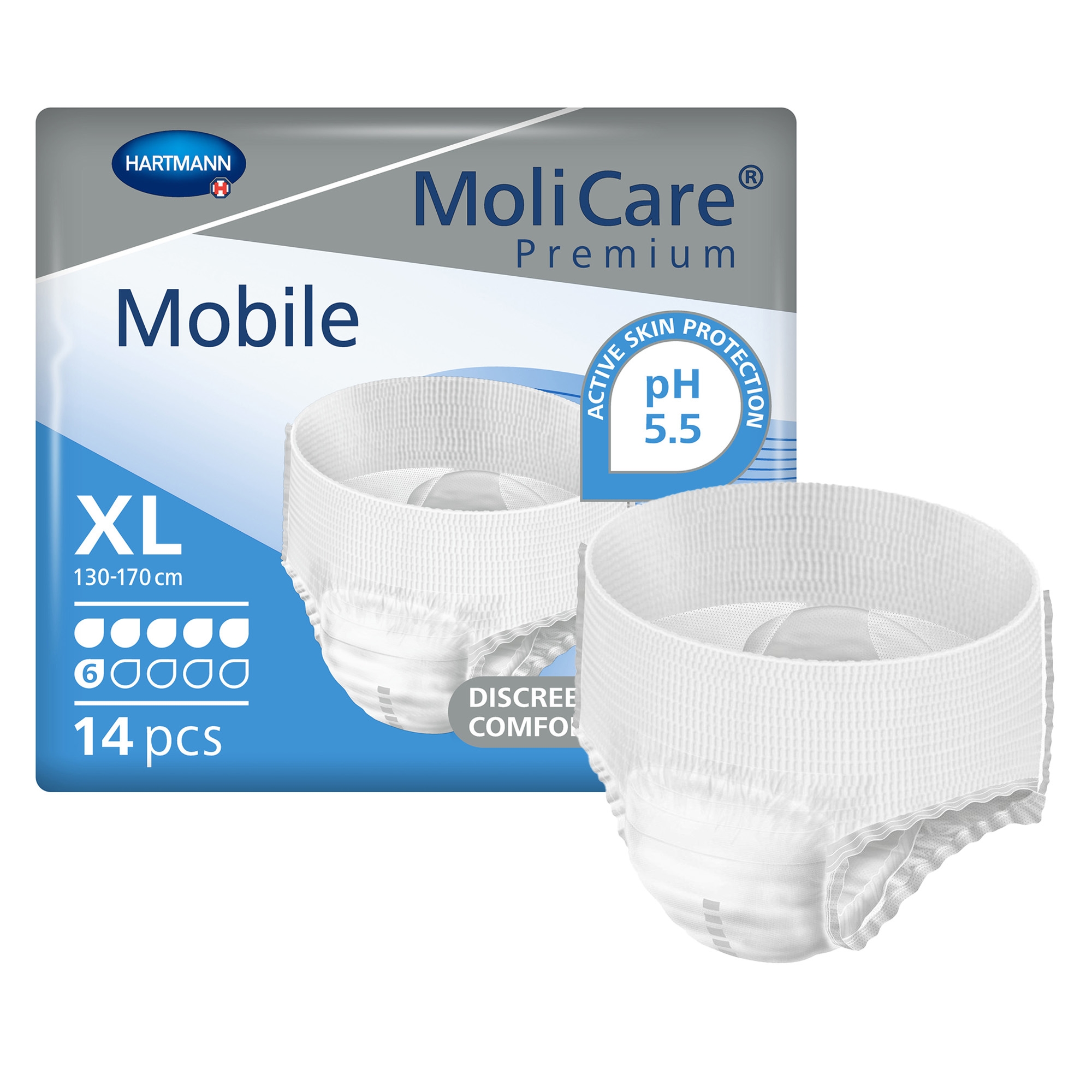 Hartmann - 915834 MoliCare® Premium Mobile 6 Drop Absorbency Incontinence Underwear
