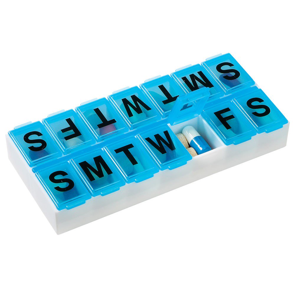 Apothecary Products 67377 - Apothecary Products® 14 Day Two Dose Pill Organizer - 6/Pack