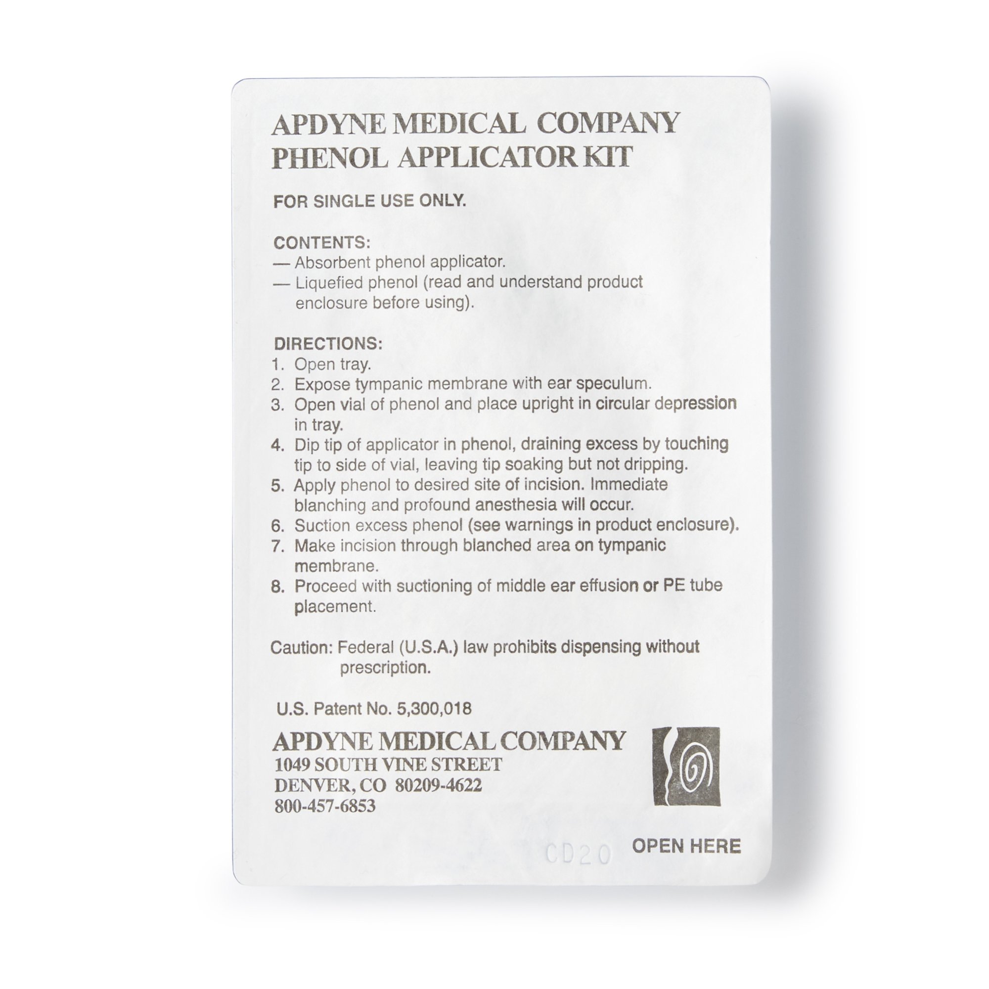 Innovia Medical 15-06 - Apdyne Phenol Applicator Kit - 1/Each, 6/Box