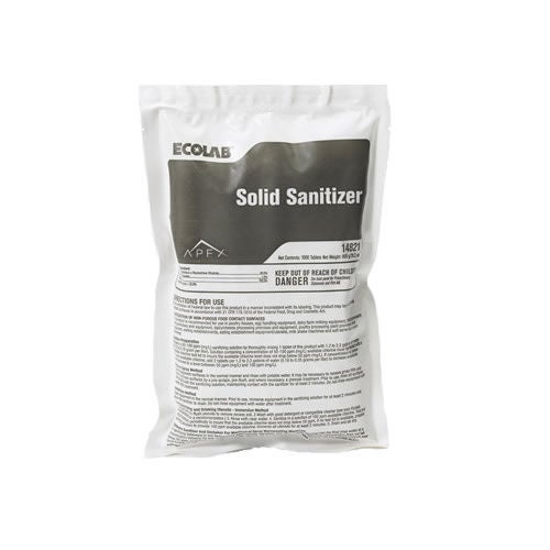 Ecolab - 6114821 Dishwasher Detergent Ecolab® Apex™ Bag Tablet Chlorine Scent