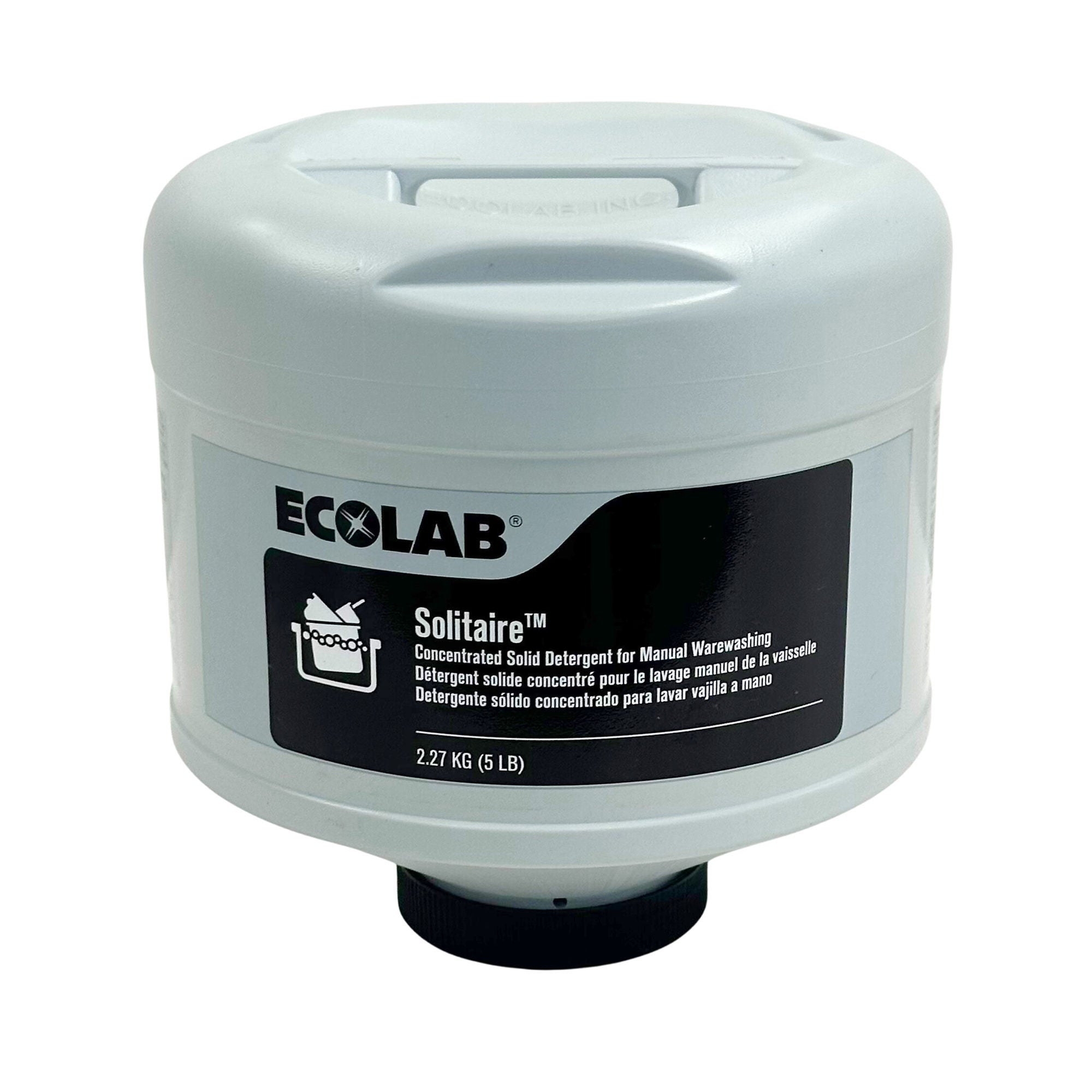 Ecolab - 6117301 Dish Detergent Ecolab® Solitaire® 5 lbs. Bottle Capsule Citrus Scent