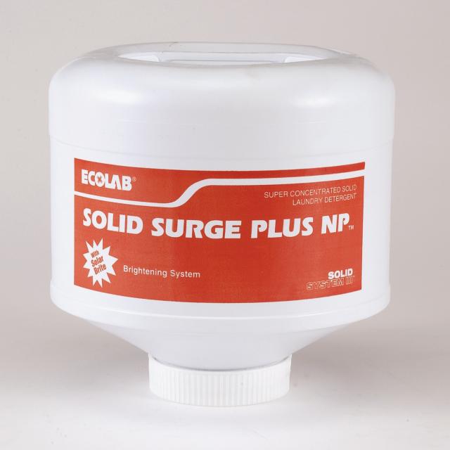 Ecolab - 6117905 Laundry Detergent Ecolab® Solid Surge Plus™ NP 9 lbs. Bottle Capsule Mild Scent