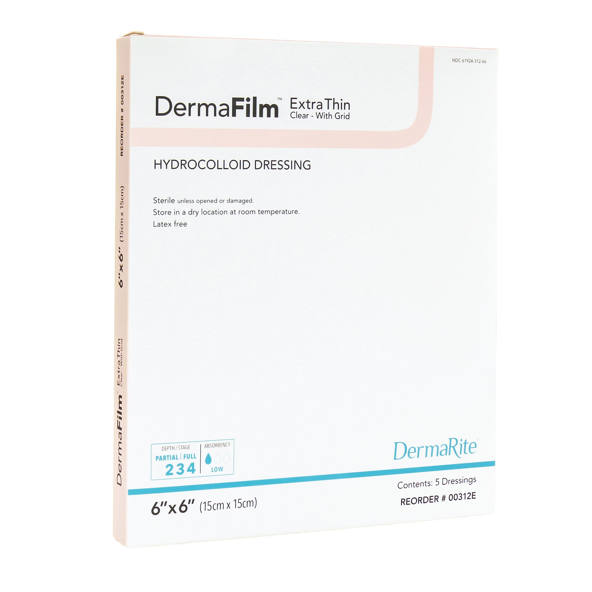 Sion Brands LLC - 00306E DermaFilm® Thin with Border Hydrocolloid Dressing