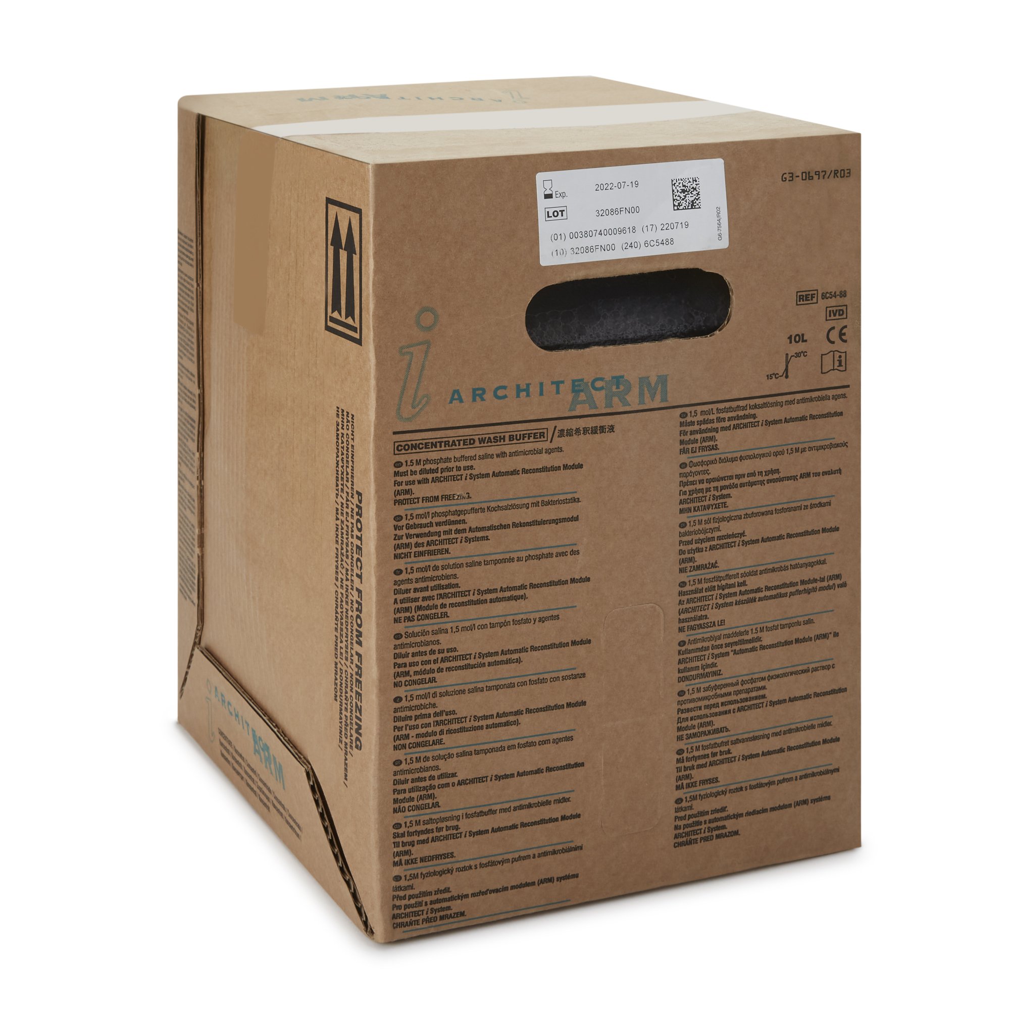 Abbott 06C5488 - Architect™ Wash Reagent, Concentrated Wash Buffer test - 1/Each