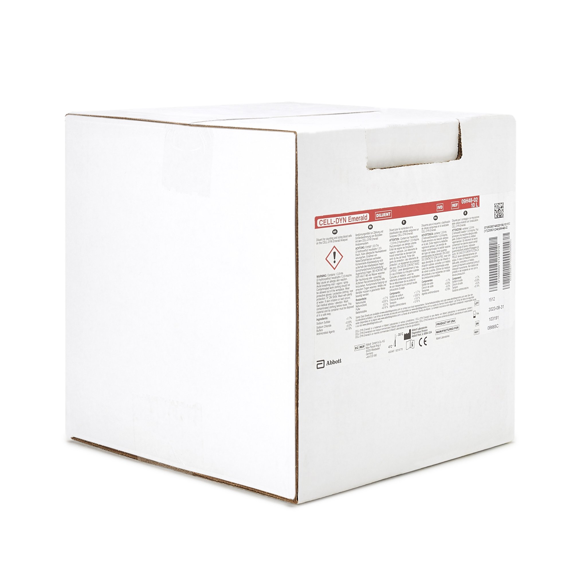 Abbott 09H4802 - Cell-Dyn® Reagent Diluent for use with Cell-Dyn Emerald Analyzer - 1/Each
