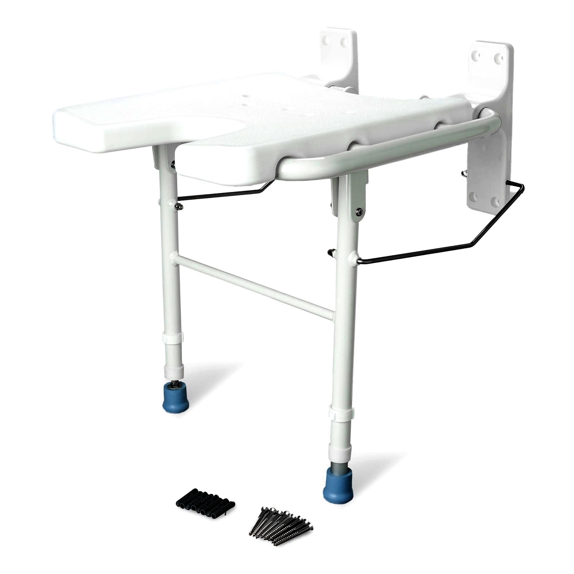 Nova Ortho-Med - 9404 Shower Chair Nova Without Arms Aluminum Frame Without Backrest 16 Inch Seat Width 250 lbs. Weight Capacity