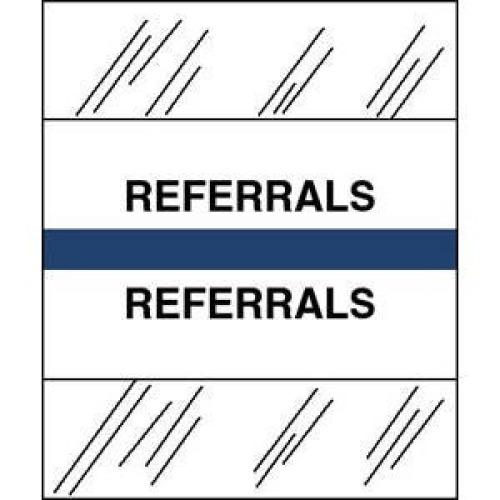 Tabbies - 54540 Index Tab 1/2 X 1-1/4 Inch Referrals