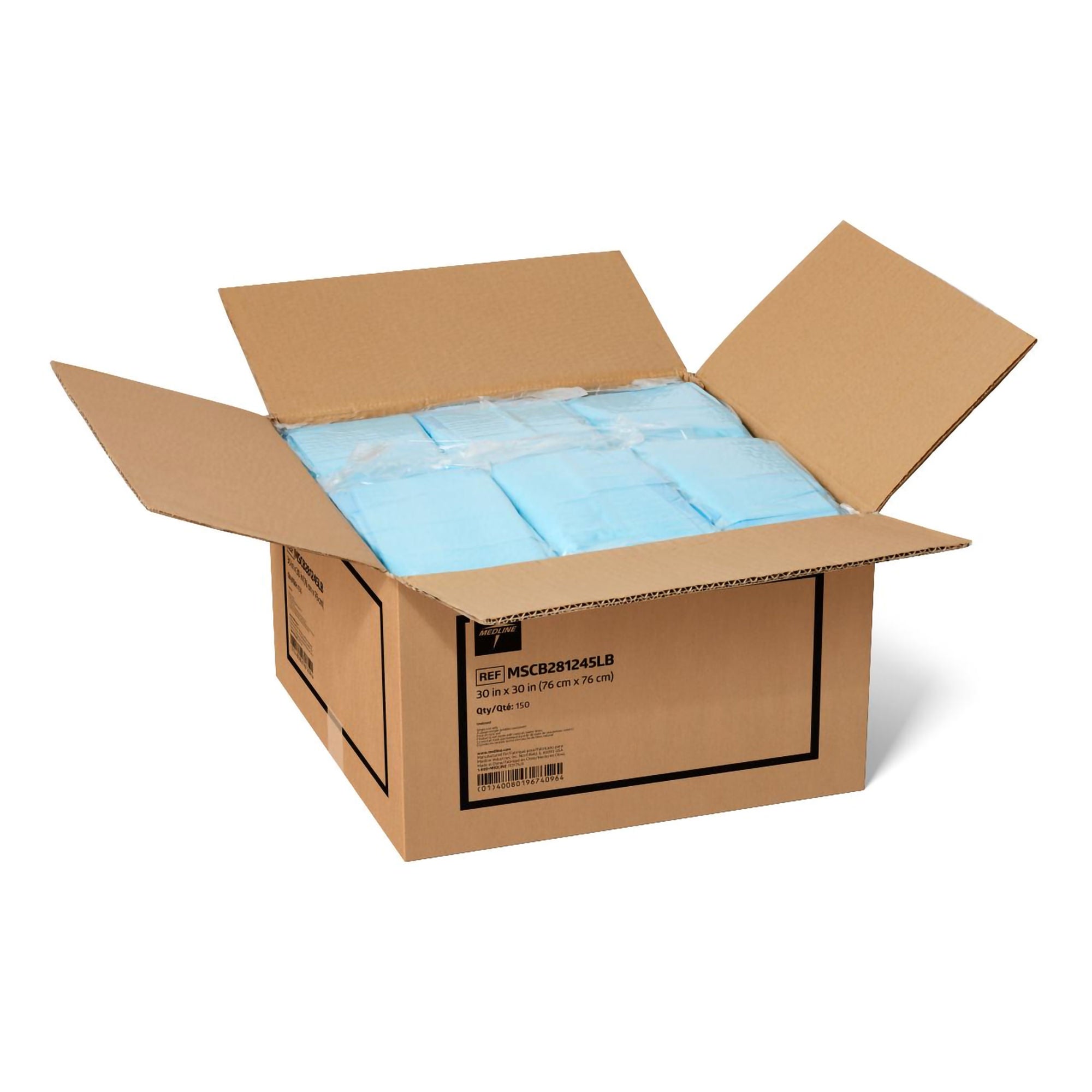Medline - MSCB281245LB Disposable Underpad Protection Plus® 30 X 30 Inch Fluff Moderate Absorbency