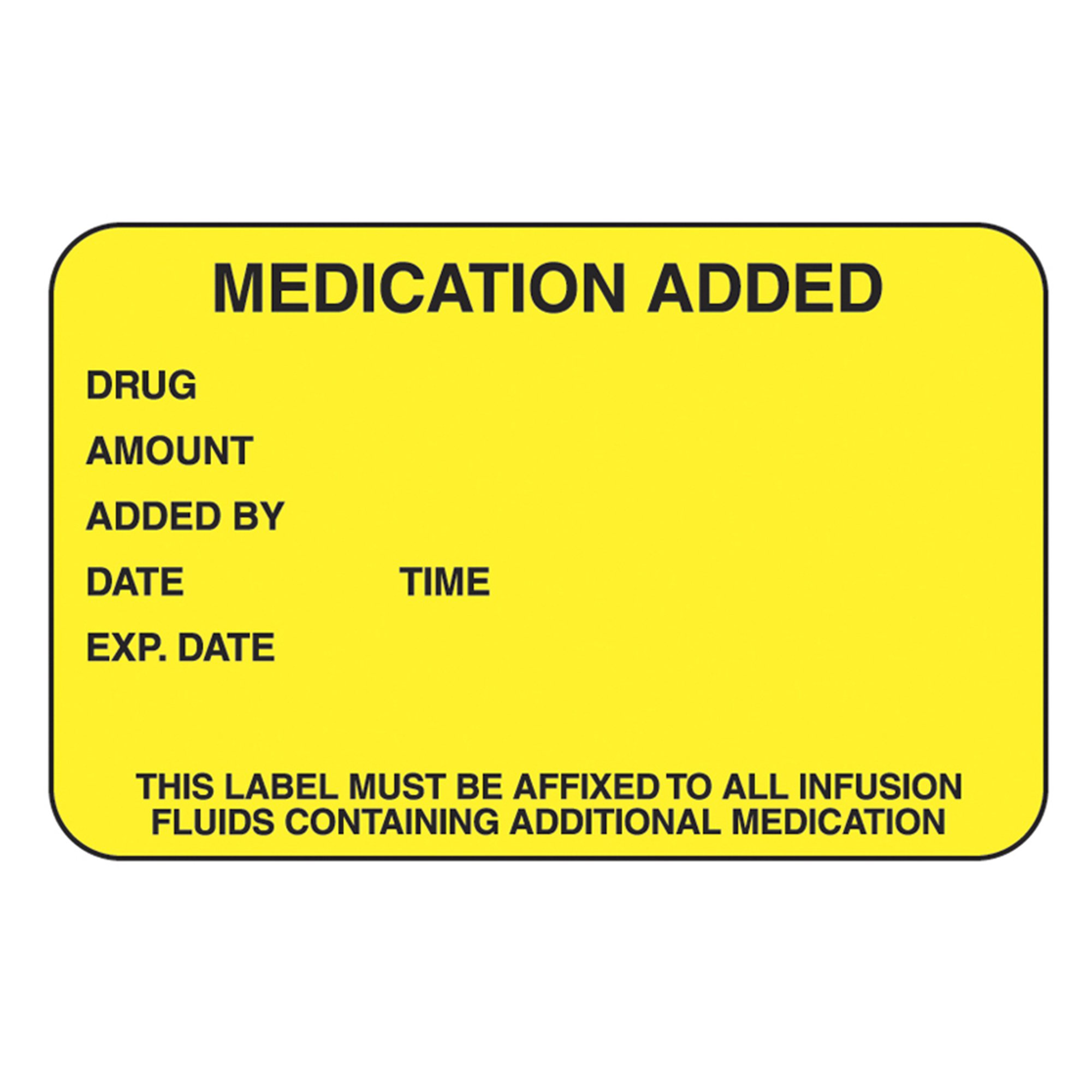 Health Care Logistics 2452 - Indeed Medication Instruction Advisory Label - 1000/Pack