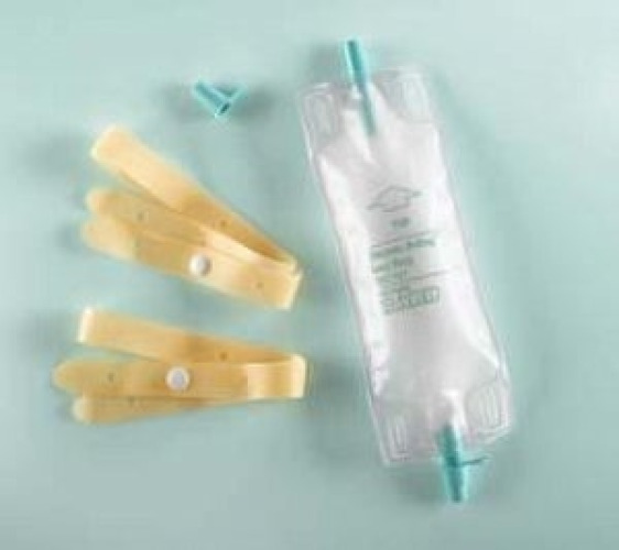 Bard - 150108 Urinary Leg Bag Bard® Dispoz-a-Bag® Anti-Reflux Valve Sterile 950 mL Vinyl