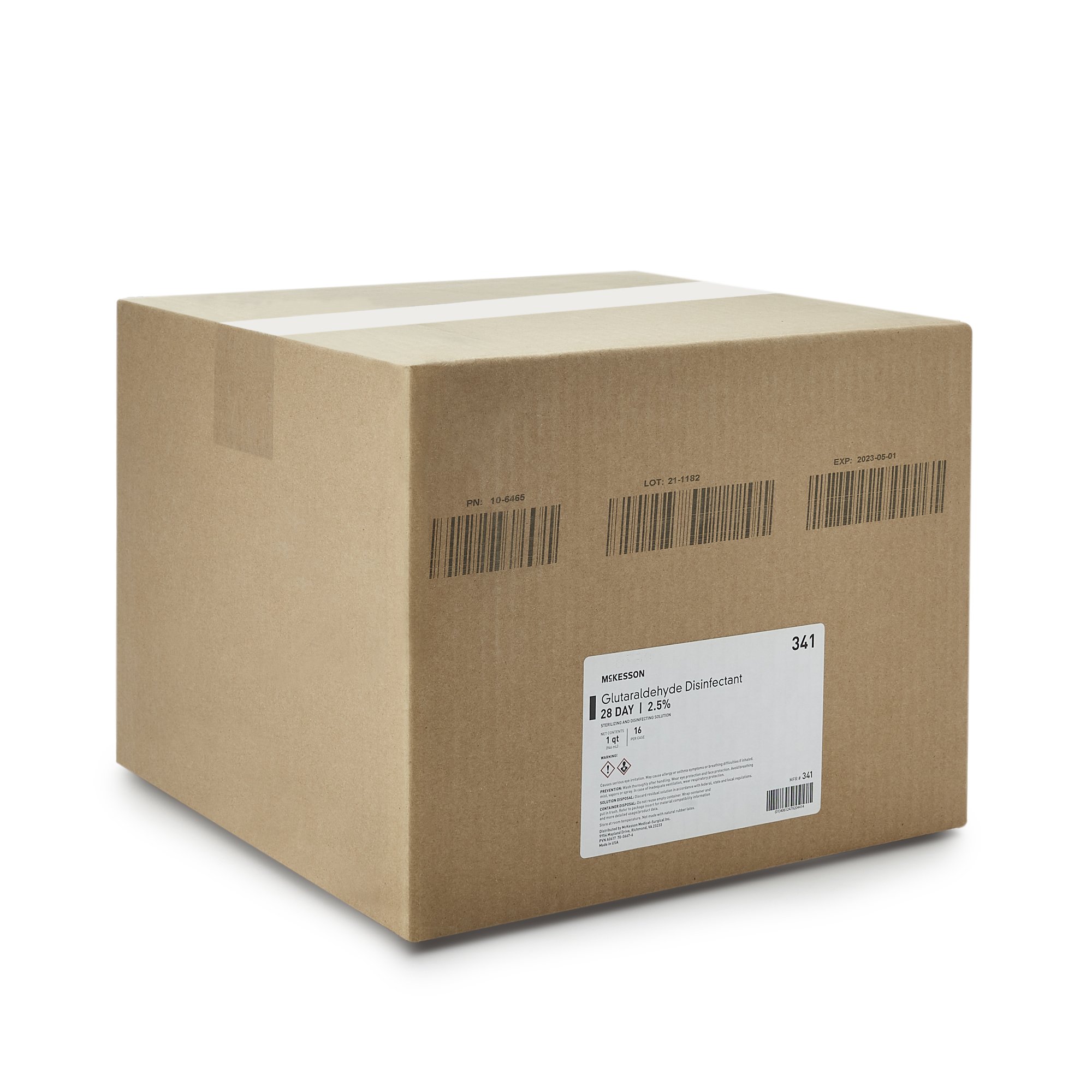 McKesson Brand 341 - REGIMEN® Glutaraldehyde High Level Disinfectant - 1/Each, 16/Case