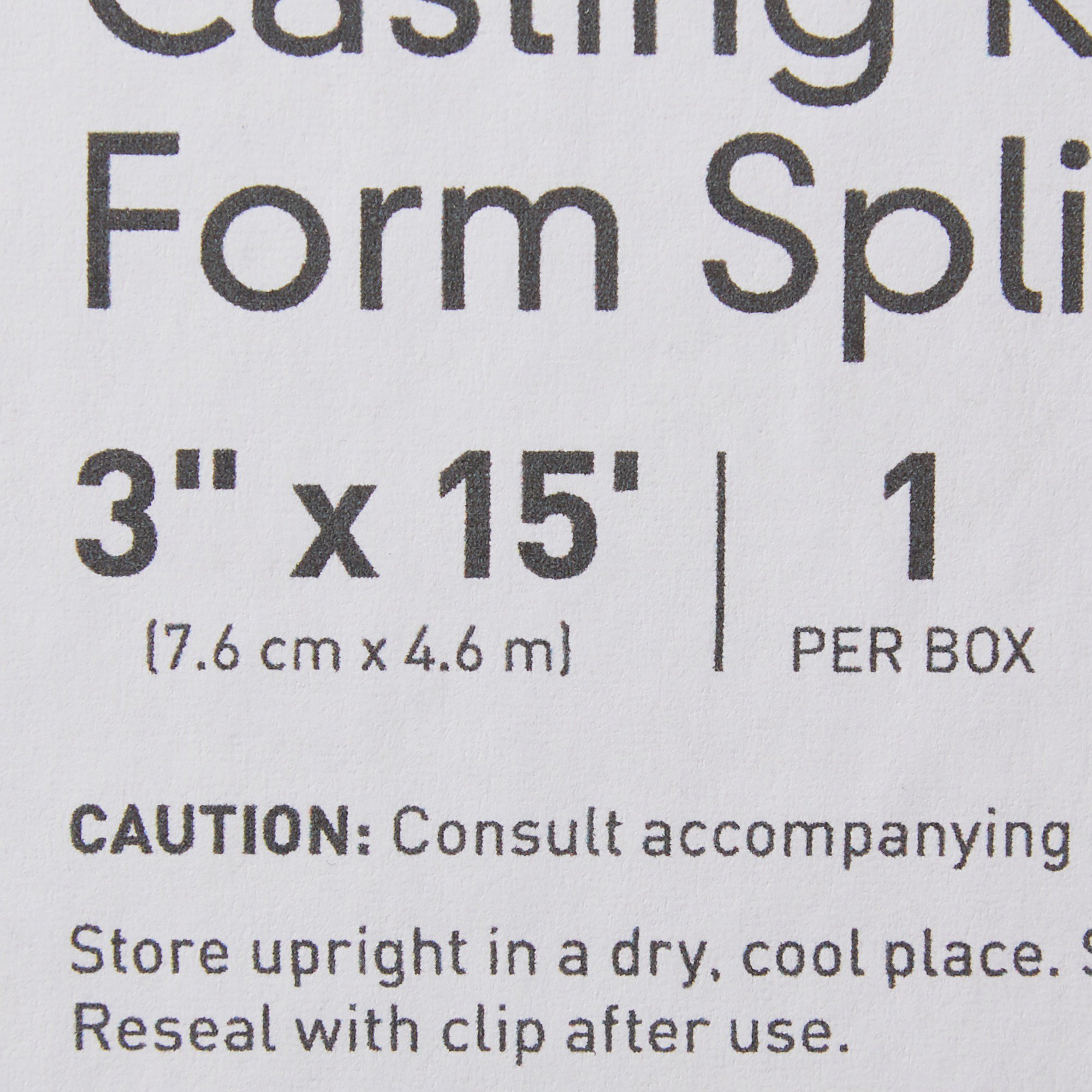 McKesson Brand 1303 - McKesson White Casting Roll Form Splints, 3 Inch x 5 Yard - 1/Box, 2/Case