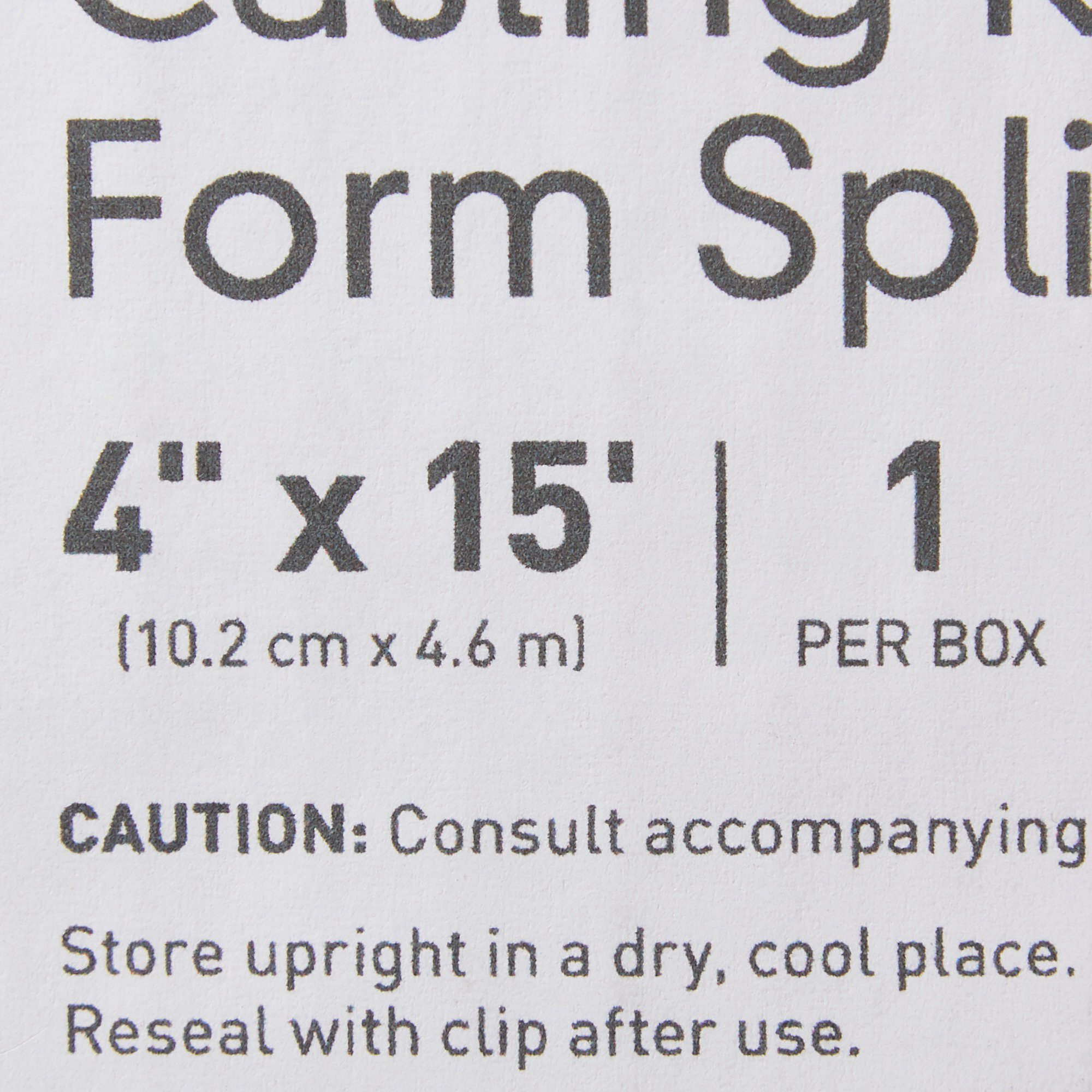 McKesson Brand 1304 - McKesson White Casting Roll Form Splints, 4 Inch x 5 Yard - 1/Box, 2/Case