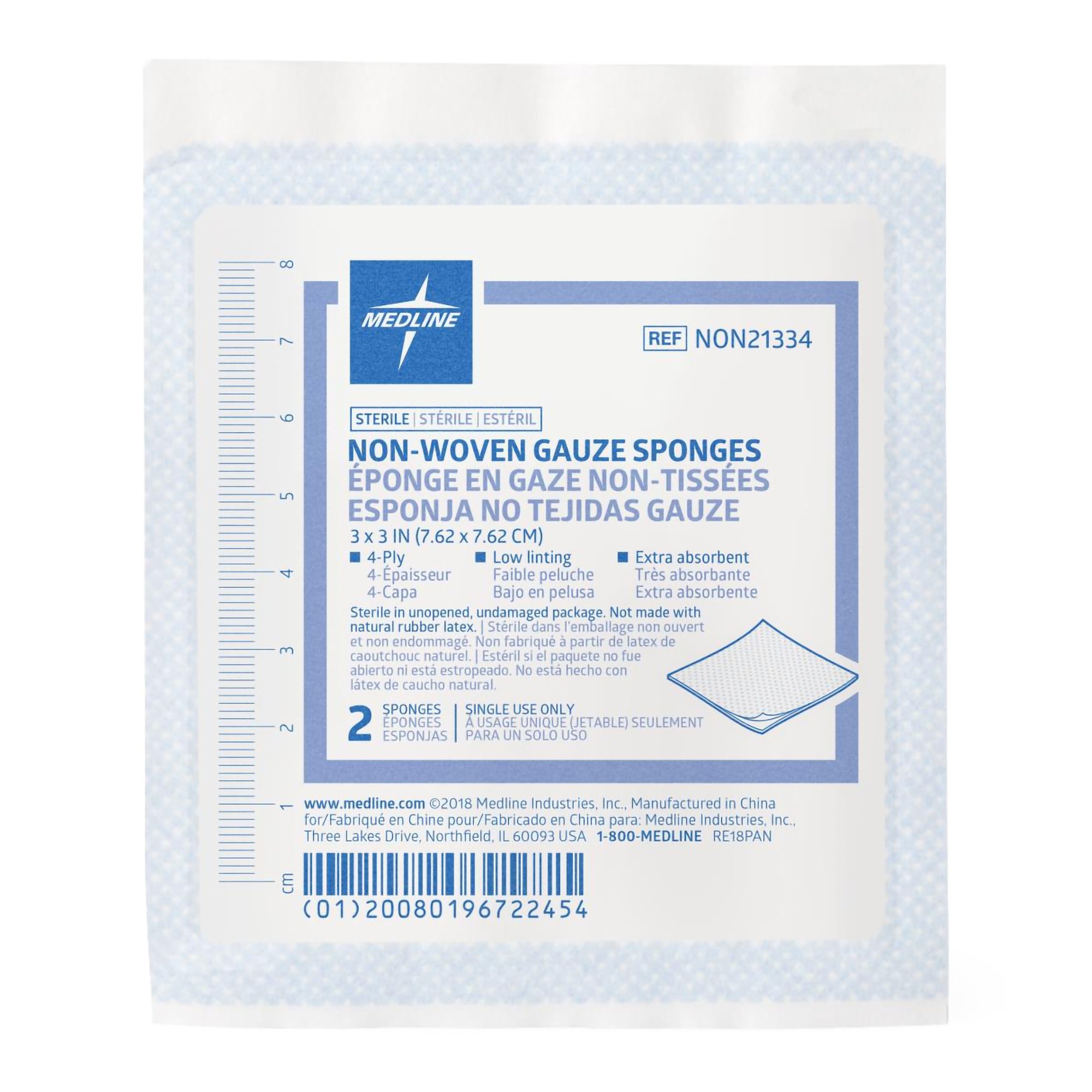Avant Gauze Nonwoven Sponge NON21334 by Medline