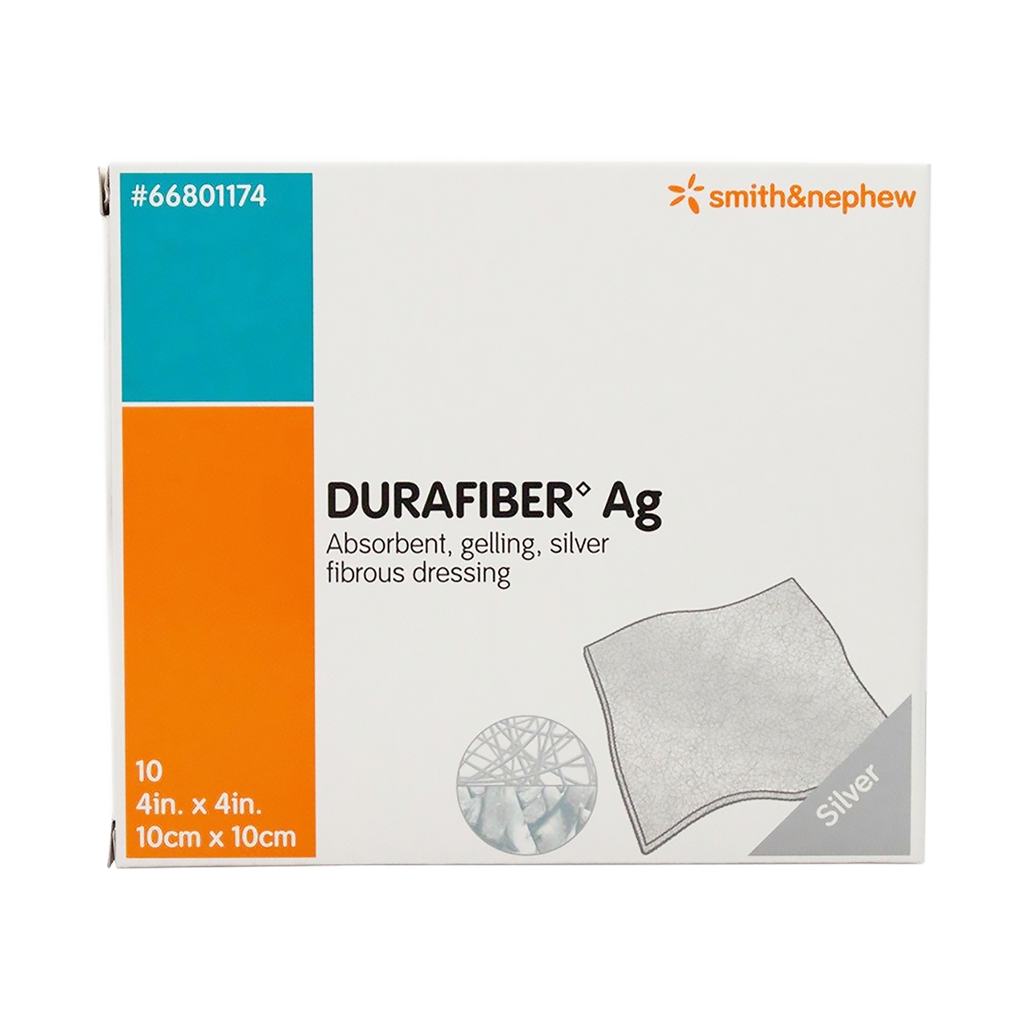 Smith & Nephew - 66801174 Durafiber Ag Silver Dressing