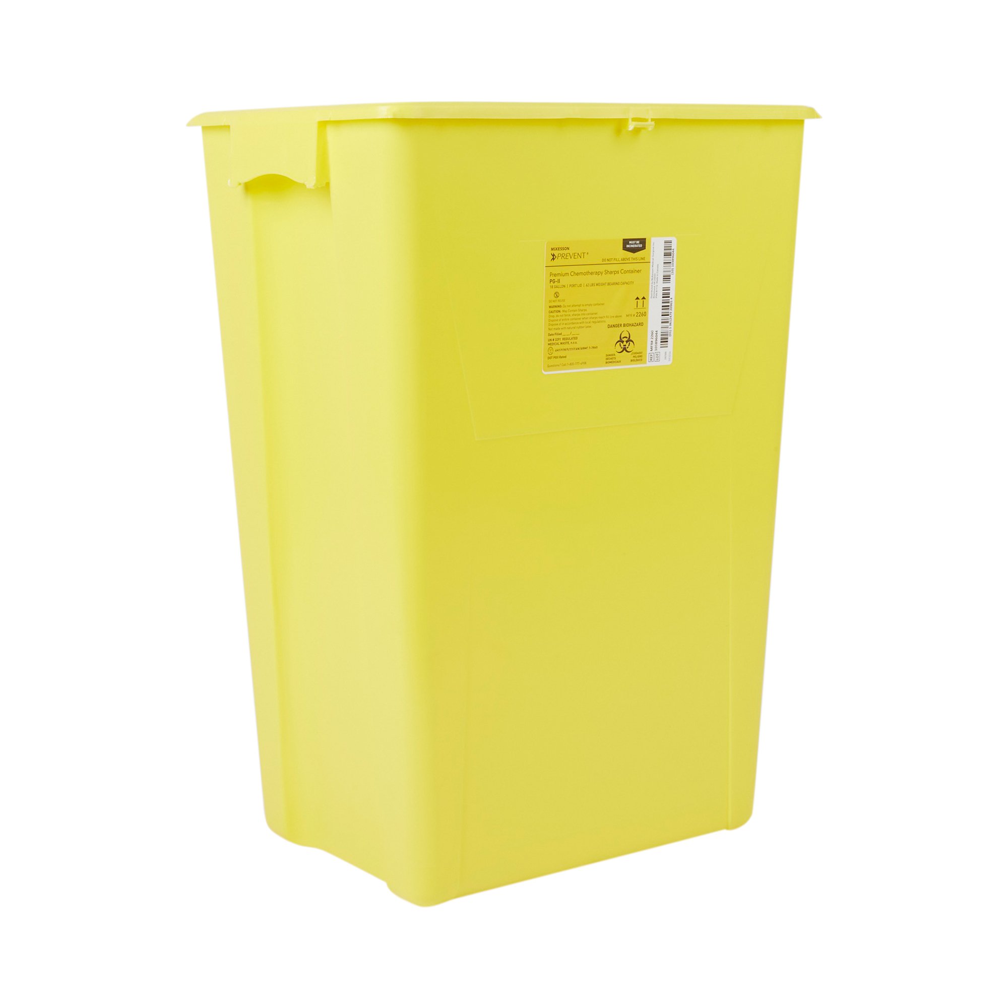McKesson Brand - 2260 McKesson Prevent® Chemotherapy Sharps Container