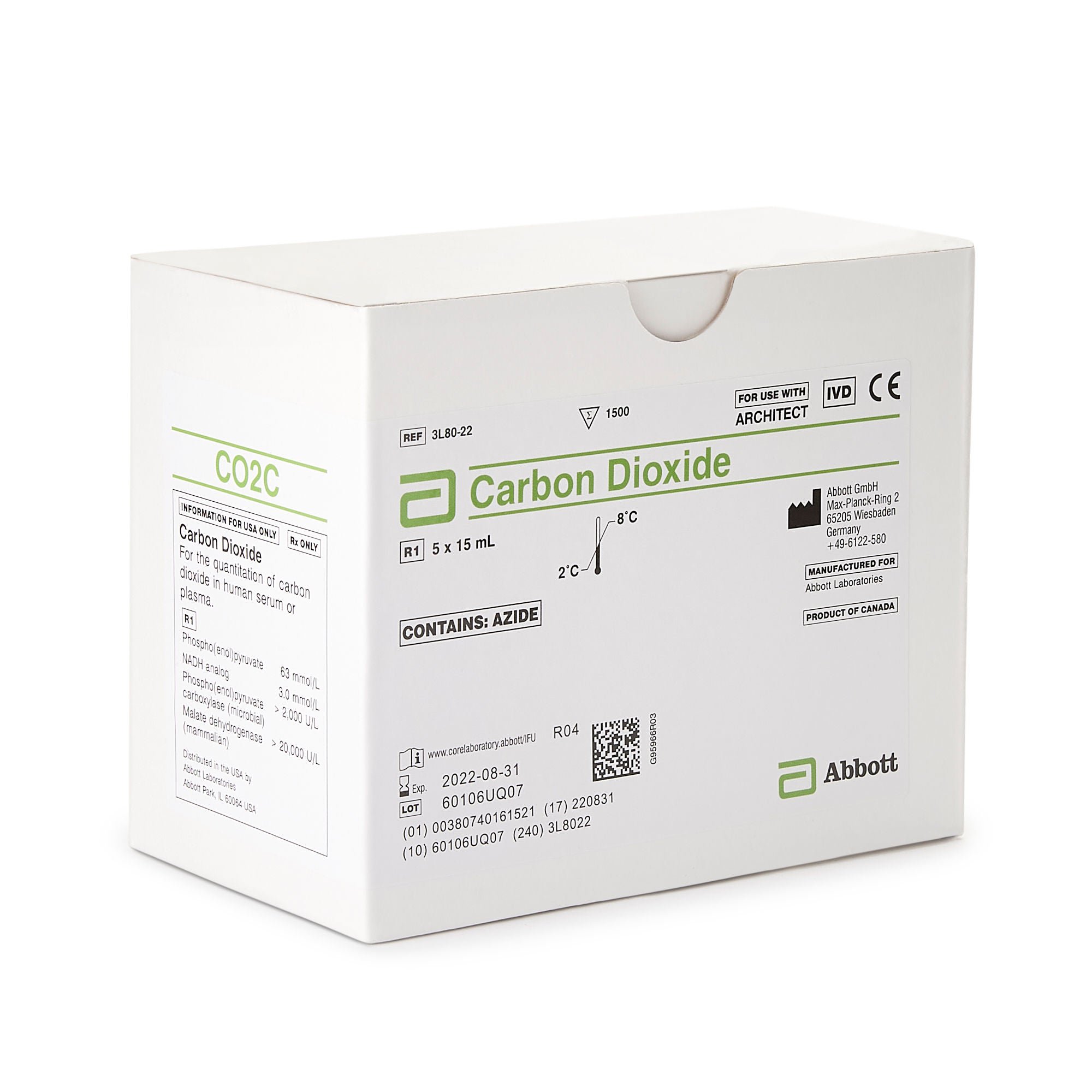Abbott - 03L8022 Architect™ Reagent, Carbon Dioxide (CO2) test