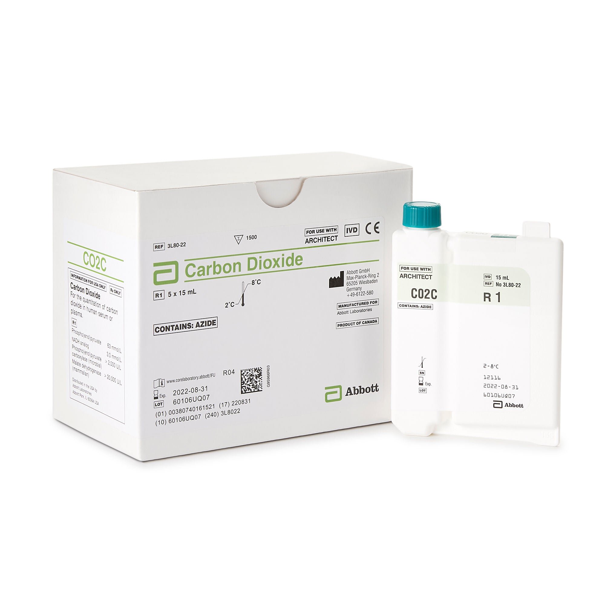Abbott - 03L8022 Architect™ Reagent, Carbon Dioxide (CO2) test