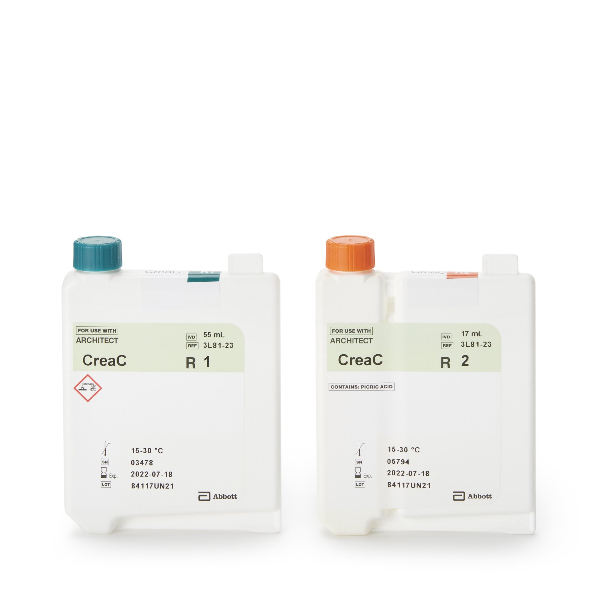 Abbott 03L8123 - Architect™ Reagent for use with Architect c16000 Analyzer, Creatinine test - 1/Box