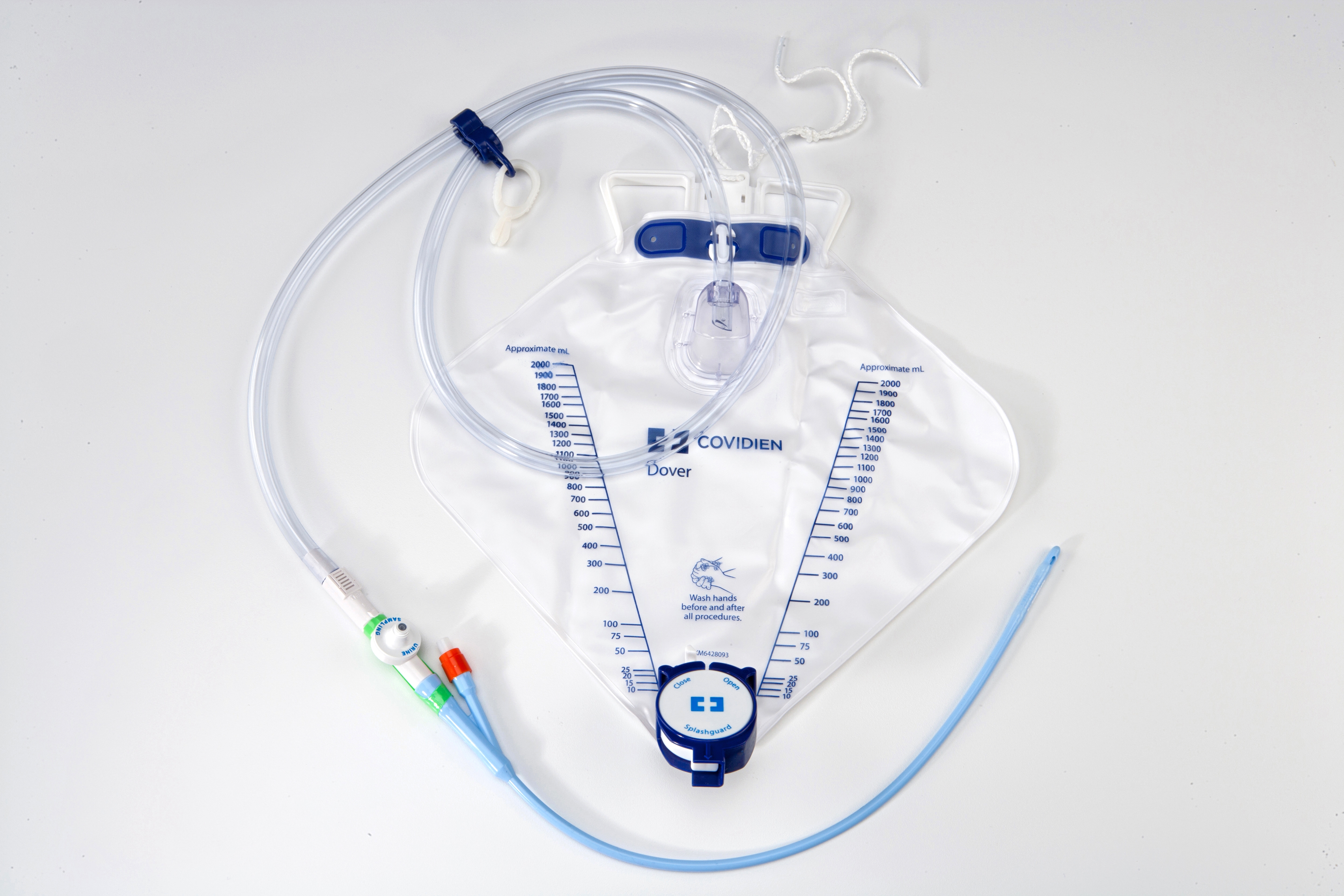 Cardinal PP18SD - Dover™ Indwelling Catheter Kit, 18 Fr., Luer Lock - 1/Each, 10/Case